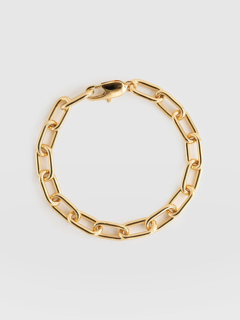 Cable Chain Bracelet Gold - Women's Jewellery | Saint + Sofia® UK
