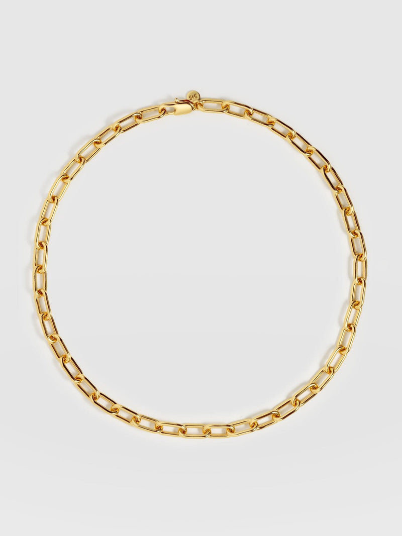Cable Chain Necklace Gold - Women's Jewellery | Saint + Sofia® UK