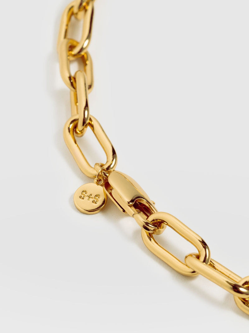 Cable Chain Necklace Gold - Women's Jewellery | Saint + Sofia® UK