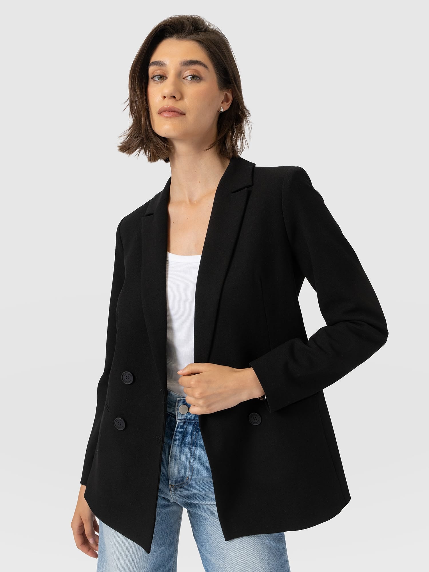 Cambridge Blazer Crepe - Black