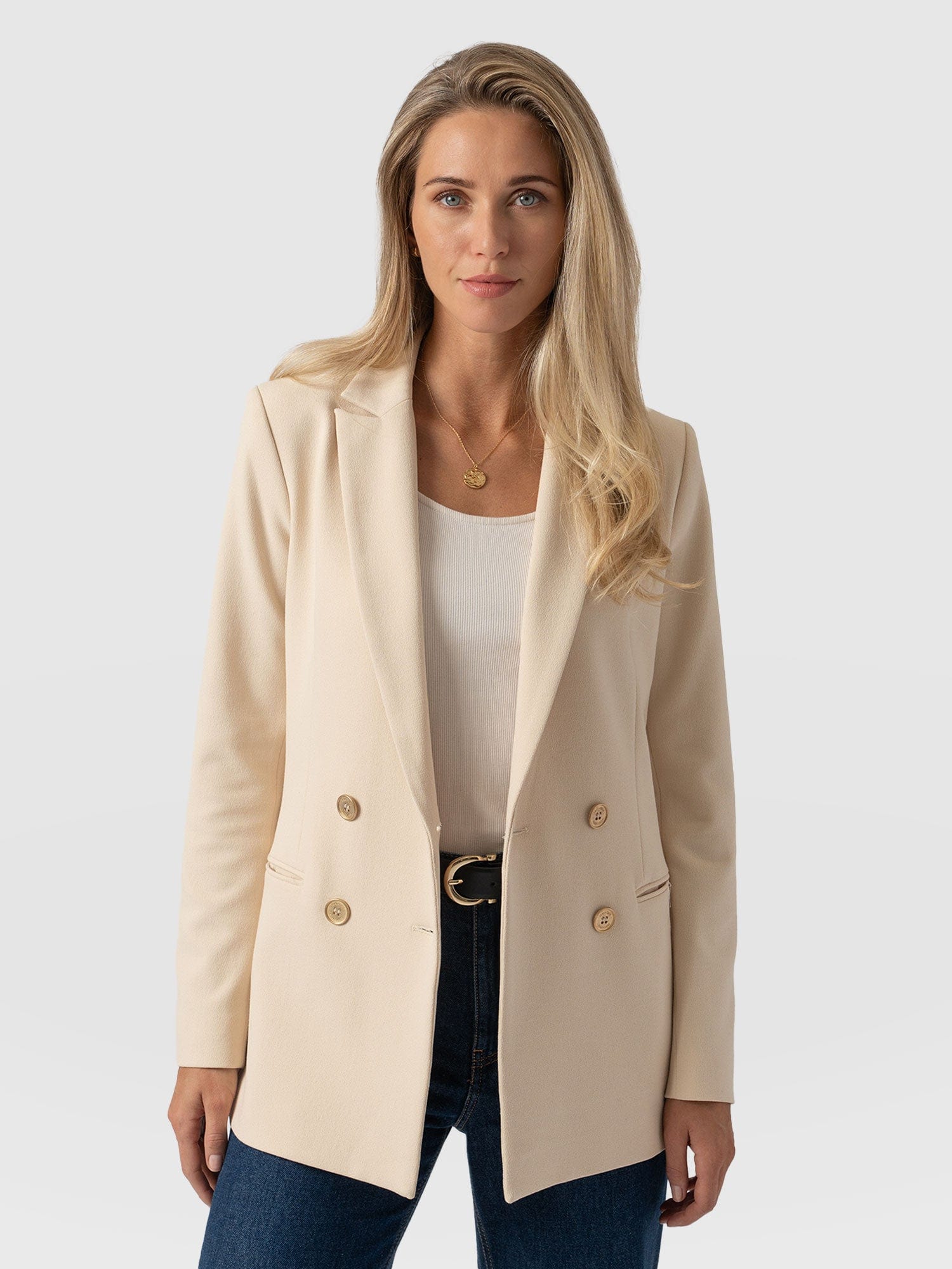 Cambridge Blazer Crepe Beige