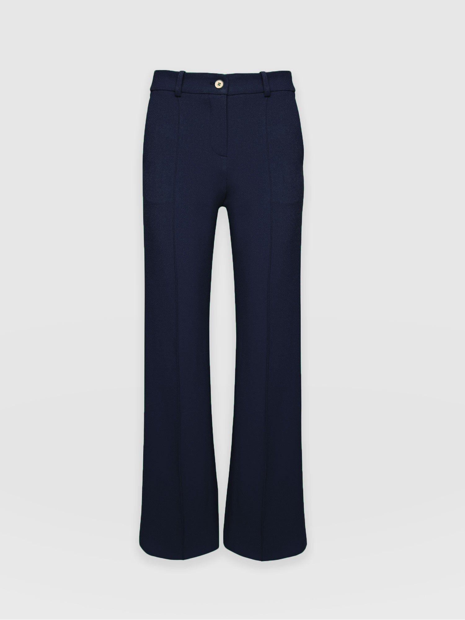 Cambridge Tailored Wide Leg Pant Navy - Women's Trousers | Saint + Sofia® UK