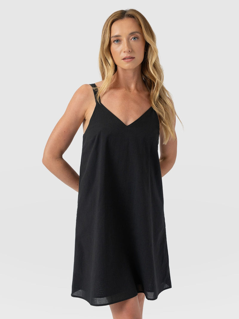 Candice A - Line Mini Dress - Black - Women's Dresses | Saint + Sofia® UK
