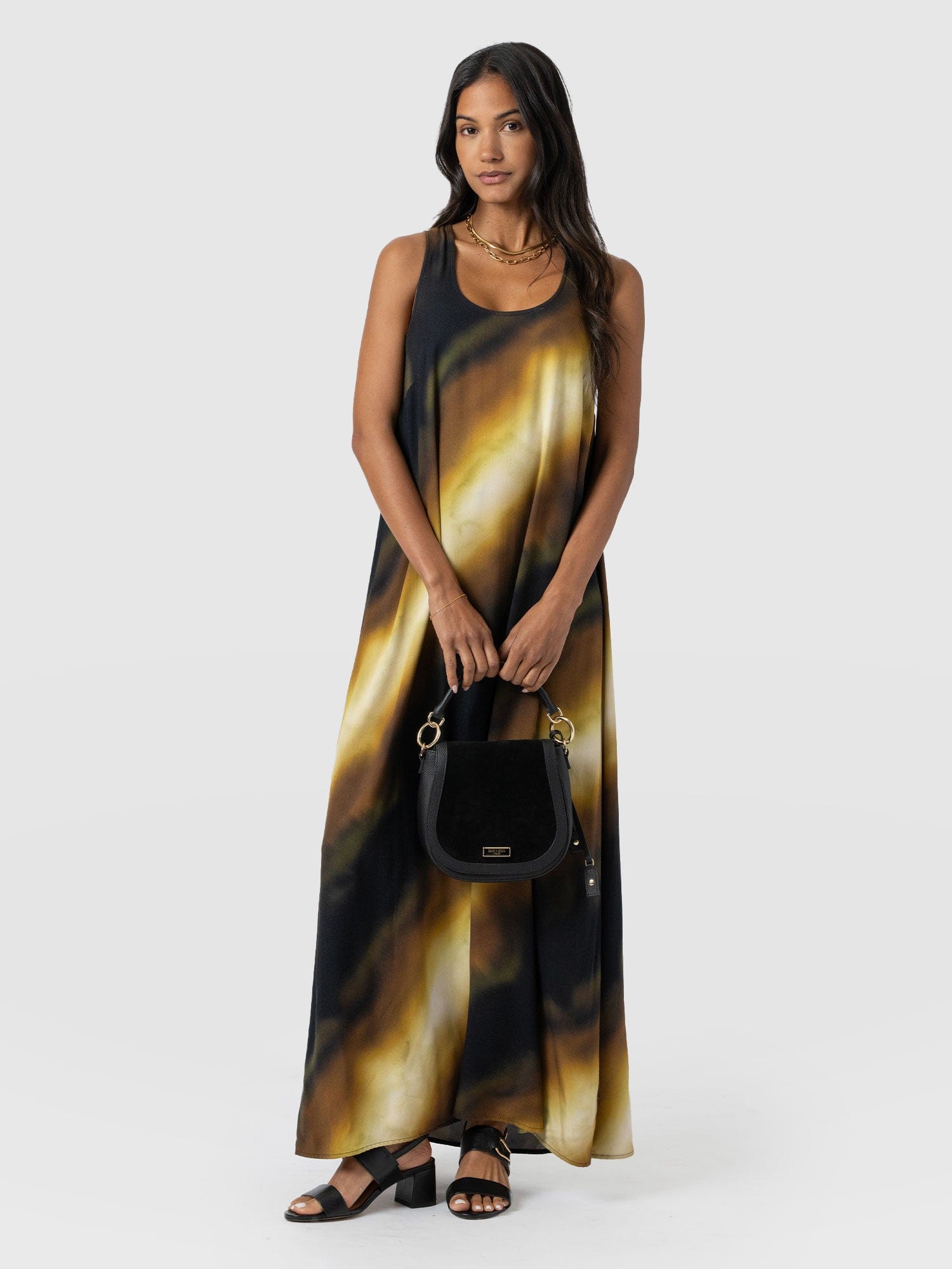 Celeste Maxi Dress - Yellow Gradient - Women's Dresses | Saint + Sofia® UK