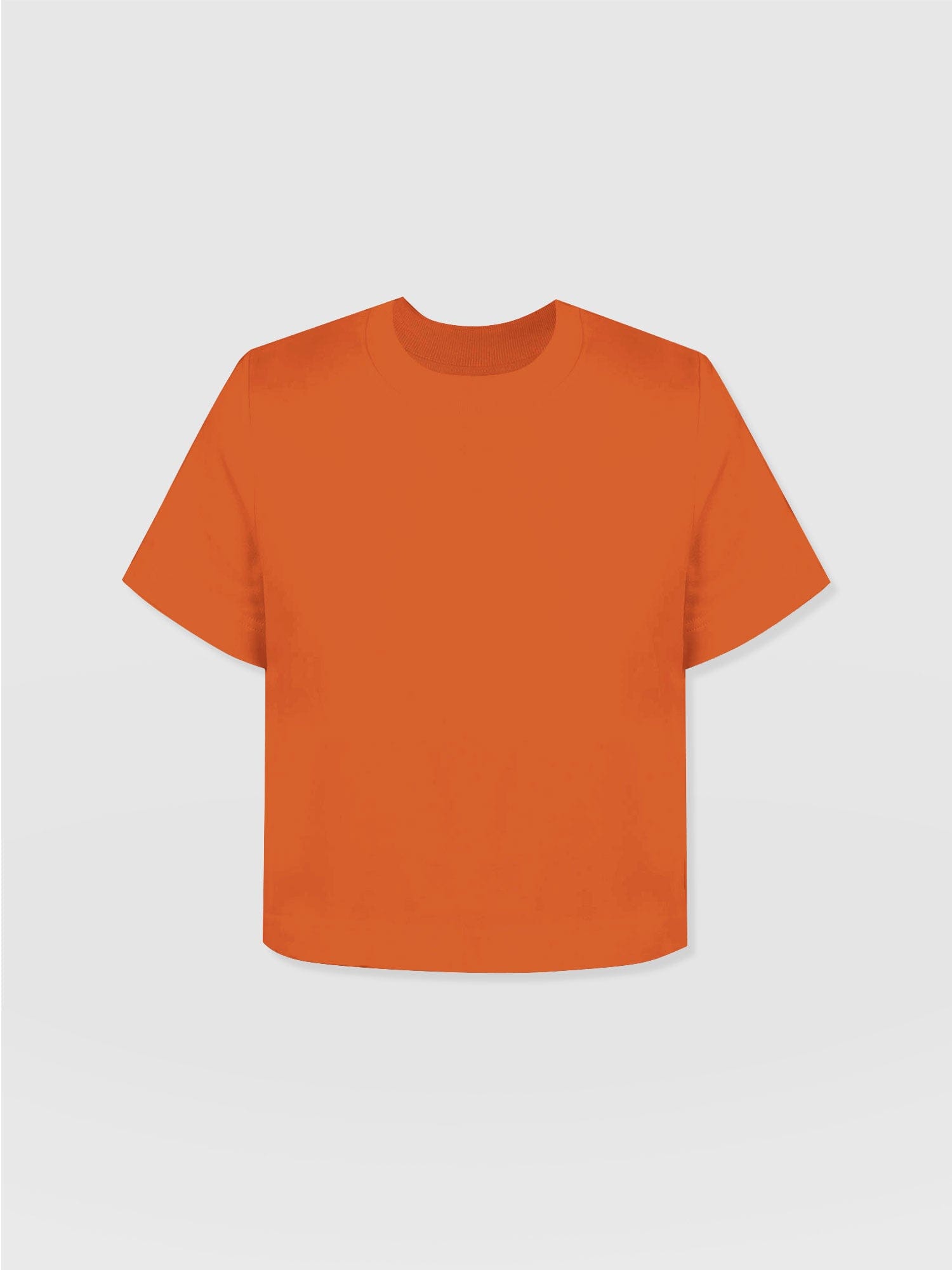 Chelsea Crew Neck Tee - Burnt Orange - Women's T-shirts | Saint and Sofia® UK