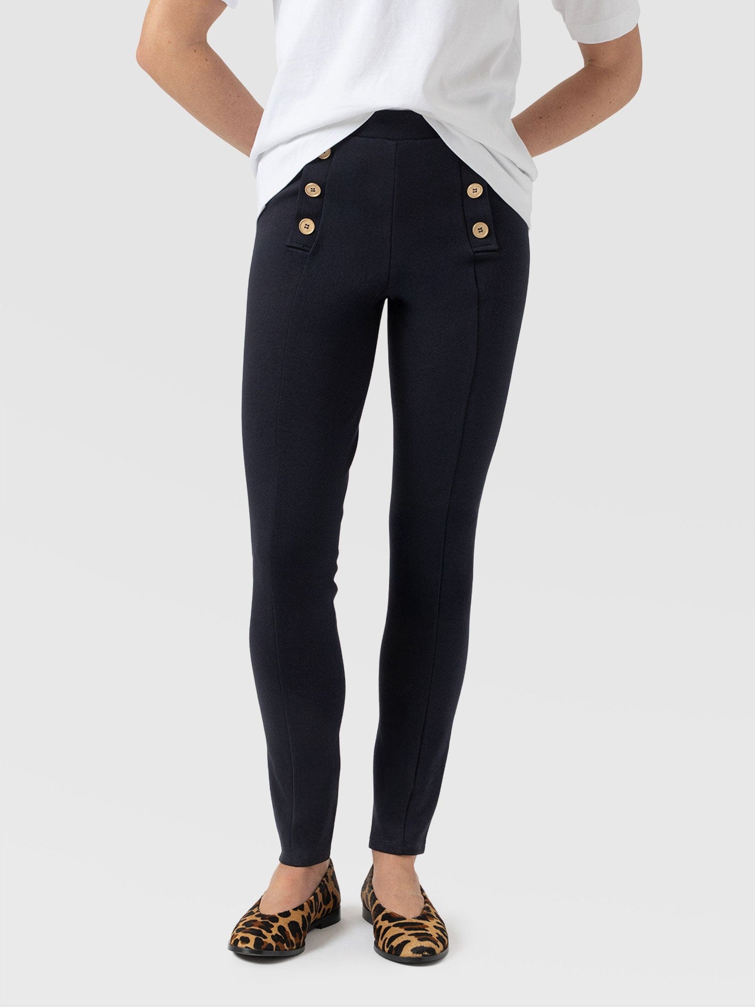 Chelsea Legging Navy - Women's Leggings | Saint and Sofia® UK