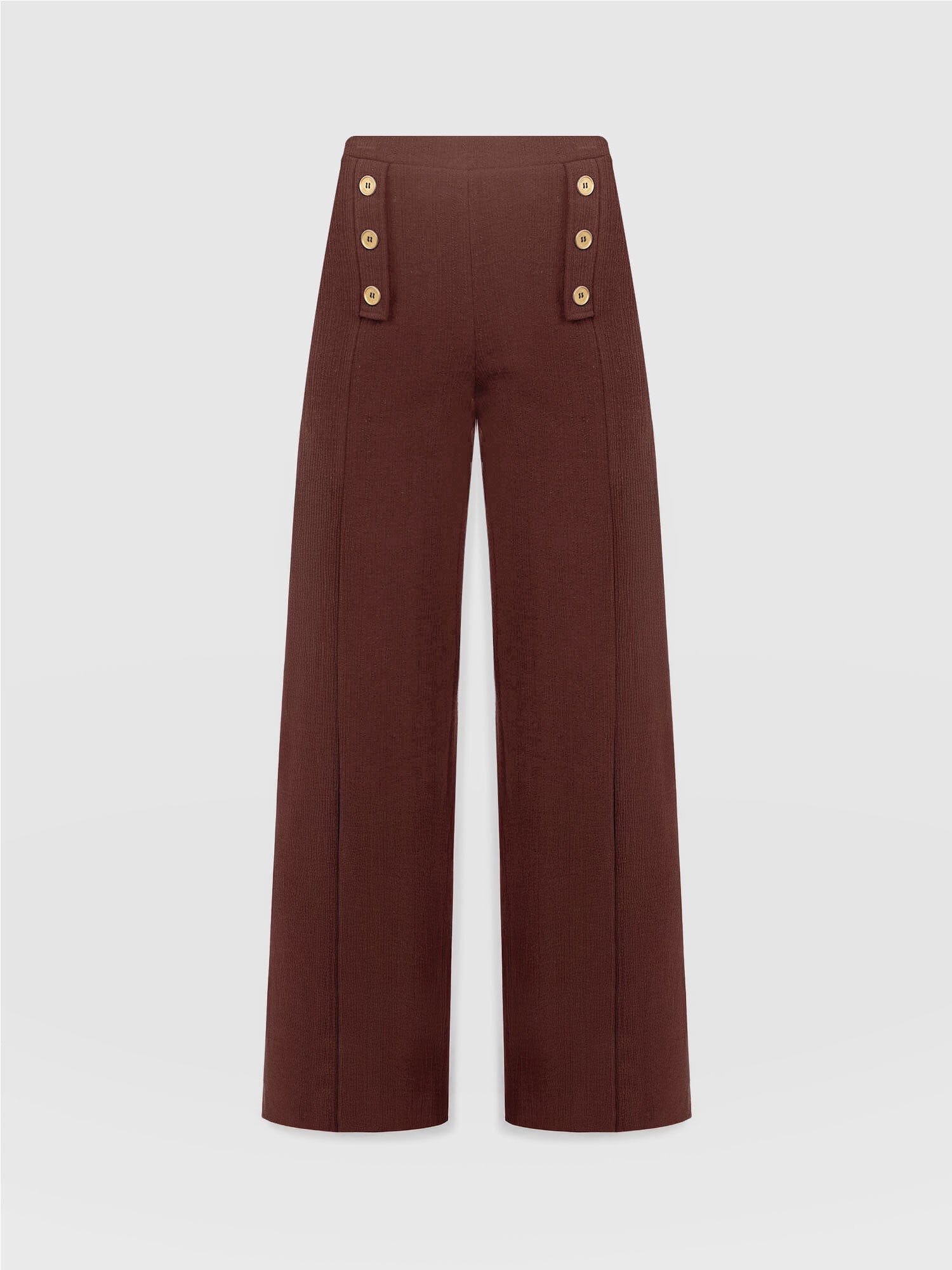 Chelsea Pant - Maroon Textured - Women's Trousers | Saint and Sofia® UK