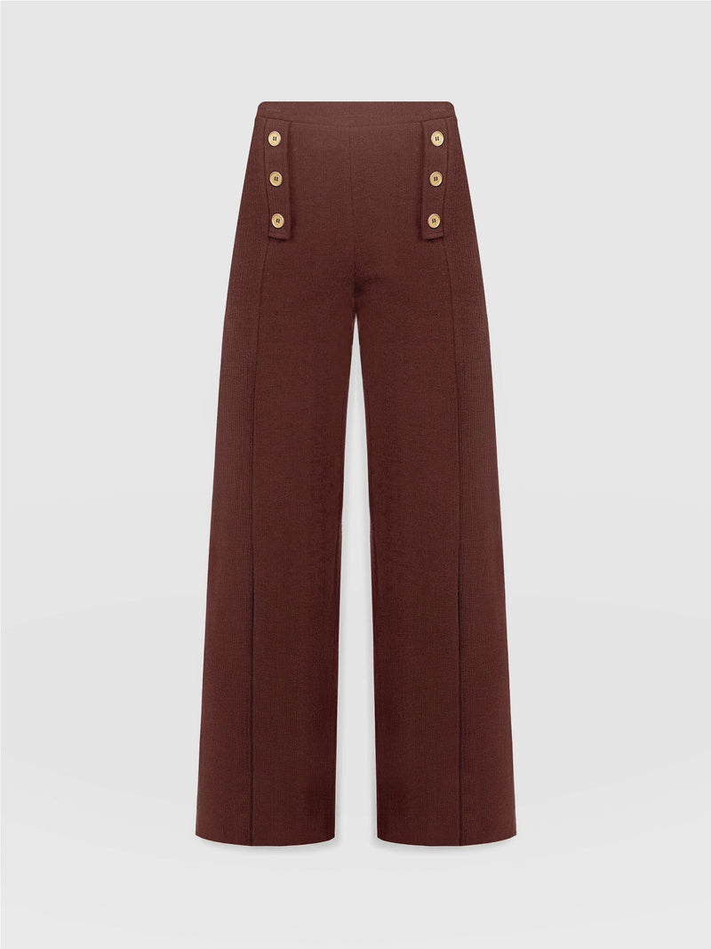 Chelsea Pant - Maroon Textured