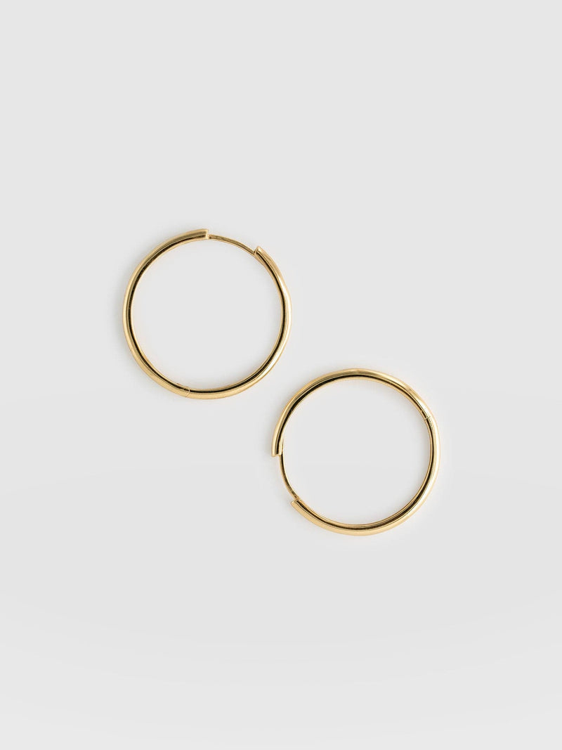 Classic Hoop Earrings Gold - Women's Jewellery | Saint + Sofia® UK