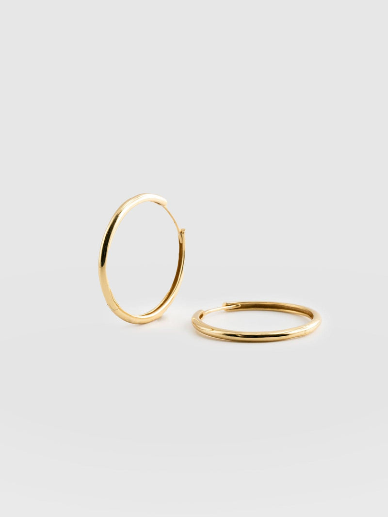Classic Hoop Earrings Gold - Women's Jewellery | Saint + Sofia® UK