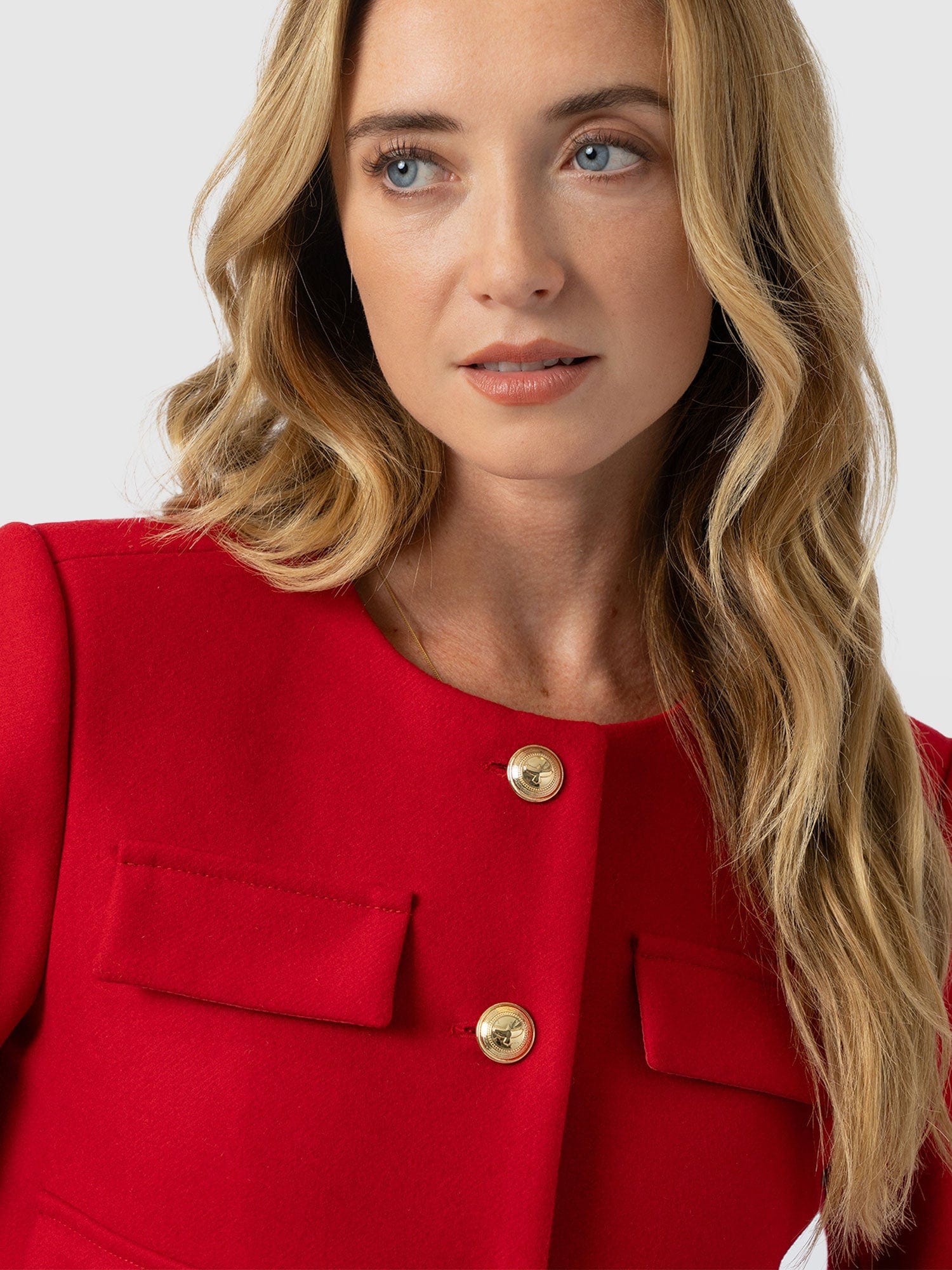 Colette Jacket - Red - Women's Jackets | Saint + Sofia® UK