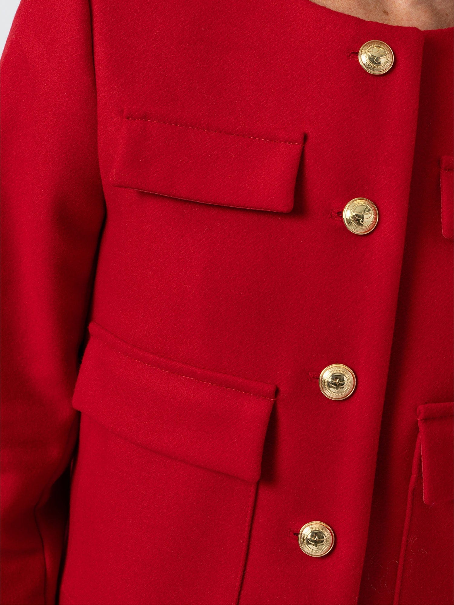 Colette Jacket - Red - Women's Jackets | Saint + Sofia® UK