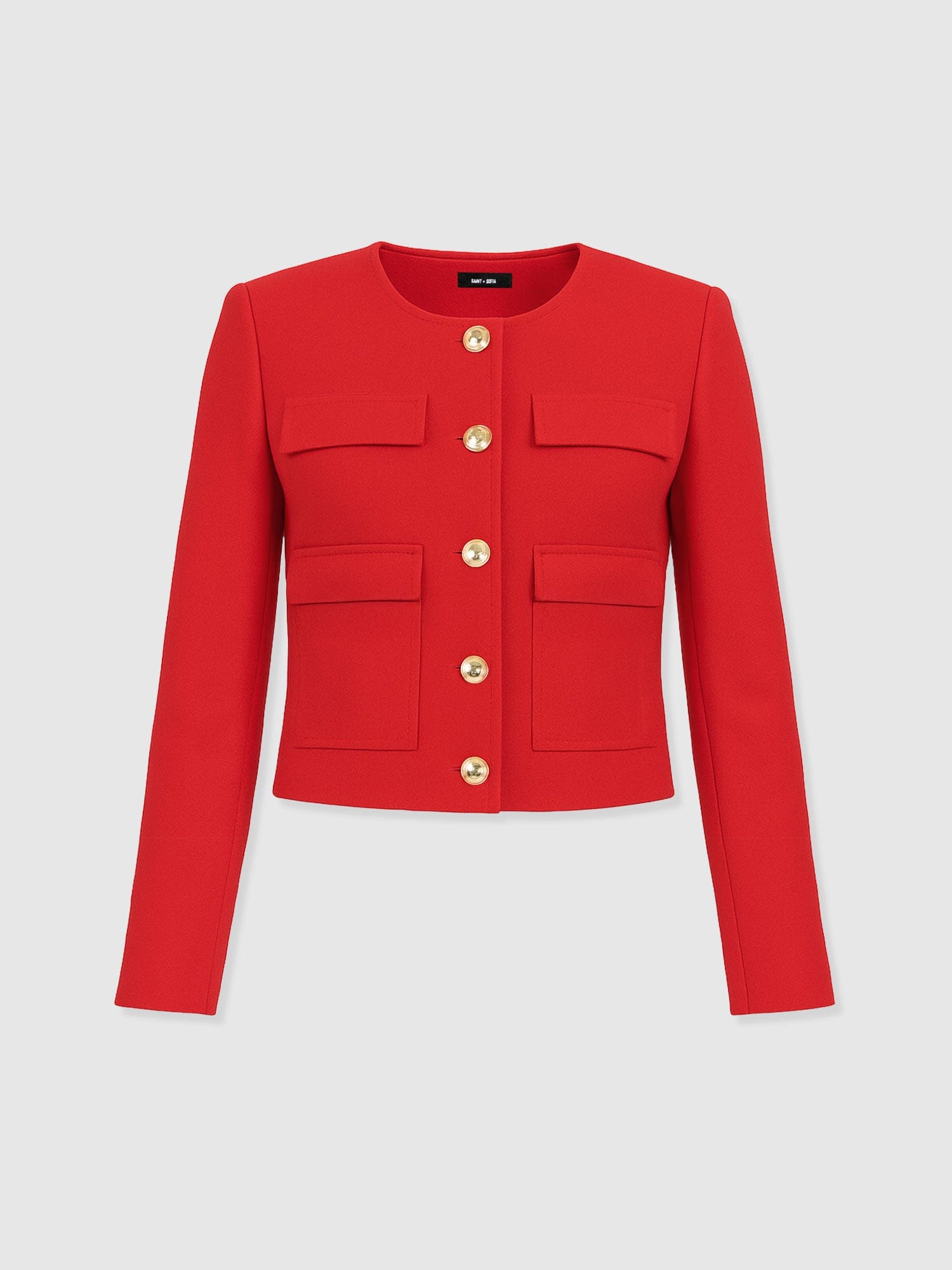 Colette Jacket - Red - Women's Jackets | Saint + Sofia® UK