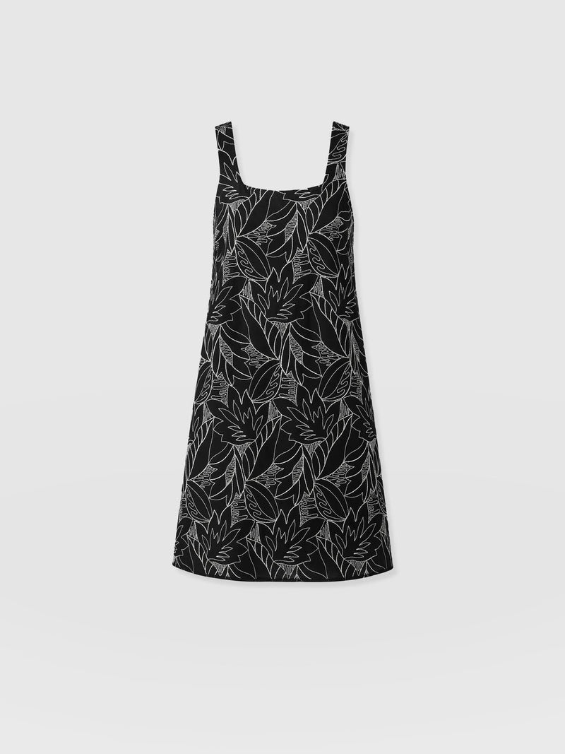 Corinne Cami Dress - Black Embroidered - Women's Dresses | Saint and Sofia® UK
