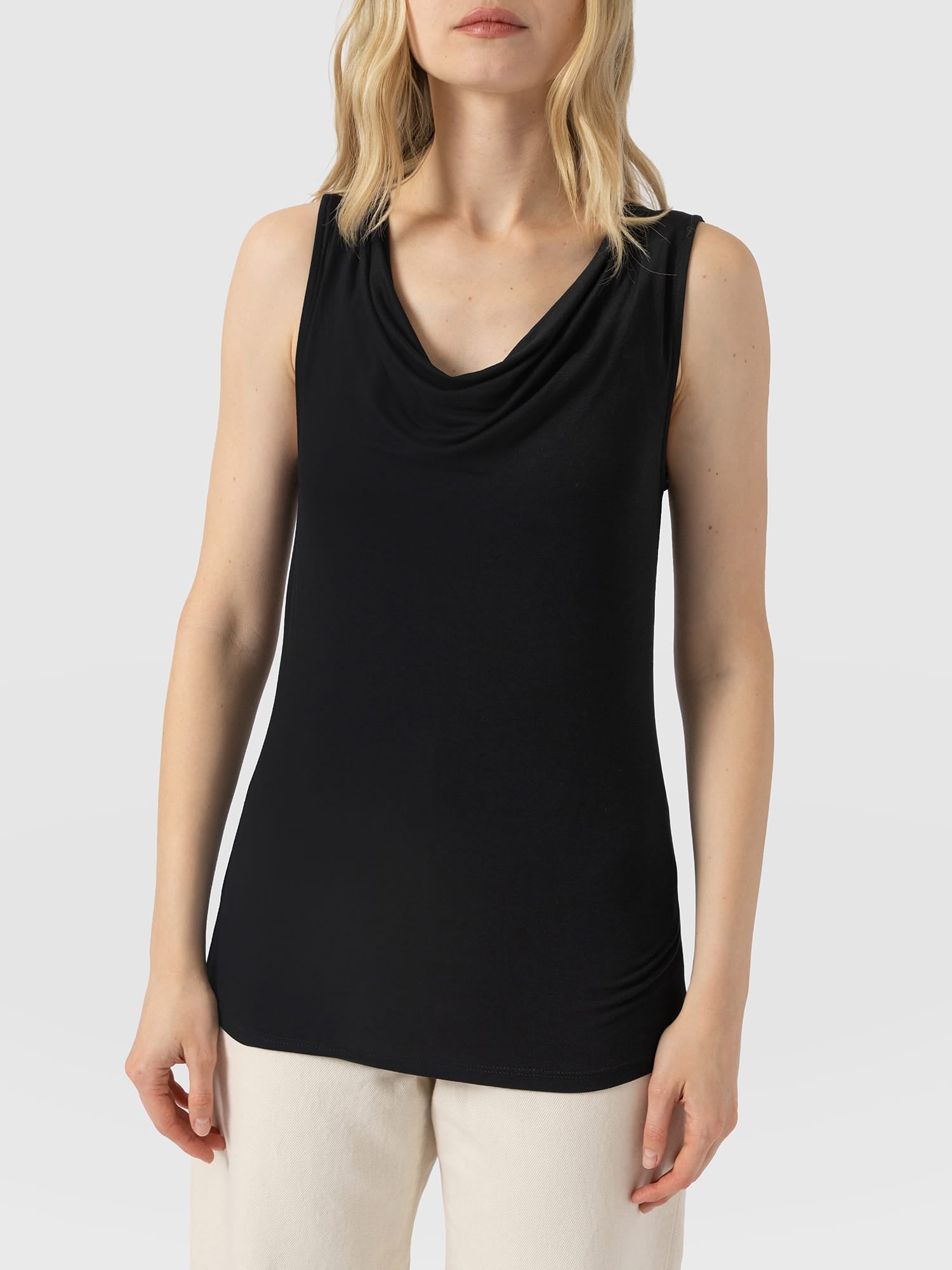 Cowl Neck Cami - Black