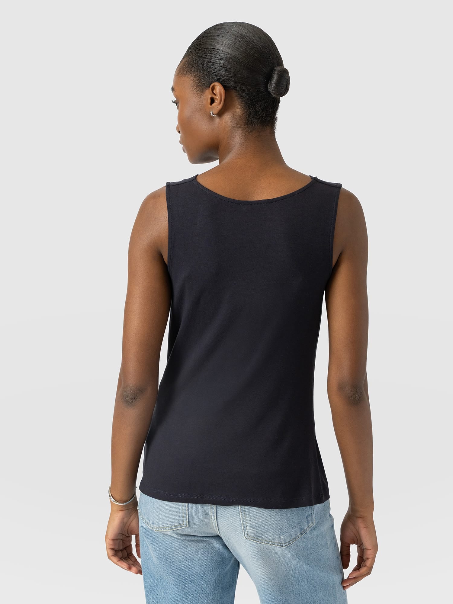 Cowl Neck Cami - Navy