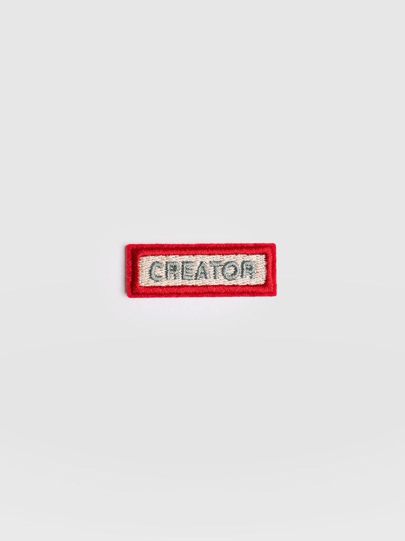 Creator Sticker Badge - Cream - Women's Accessories | Saint and Sofia® UK