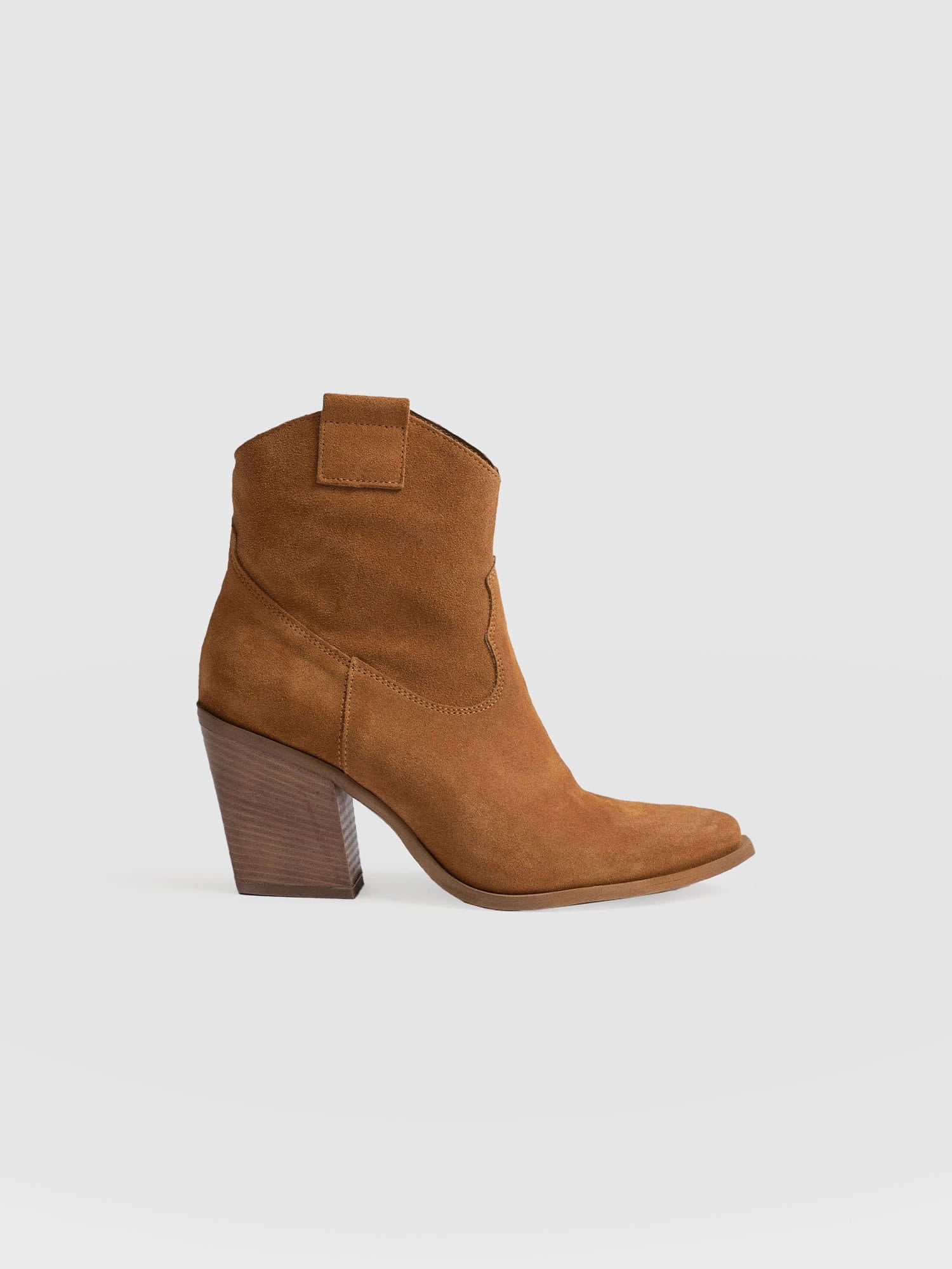 Dallas Mid Boot Tan - Women's Leather Boots | Saint + Sofia® UK
