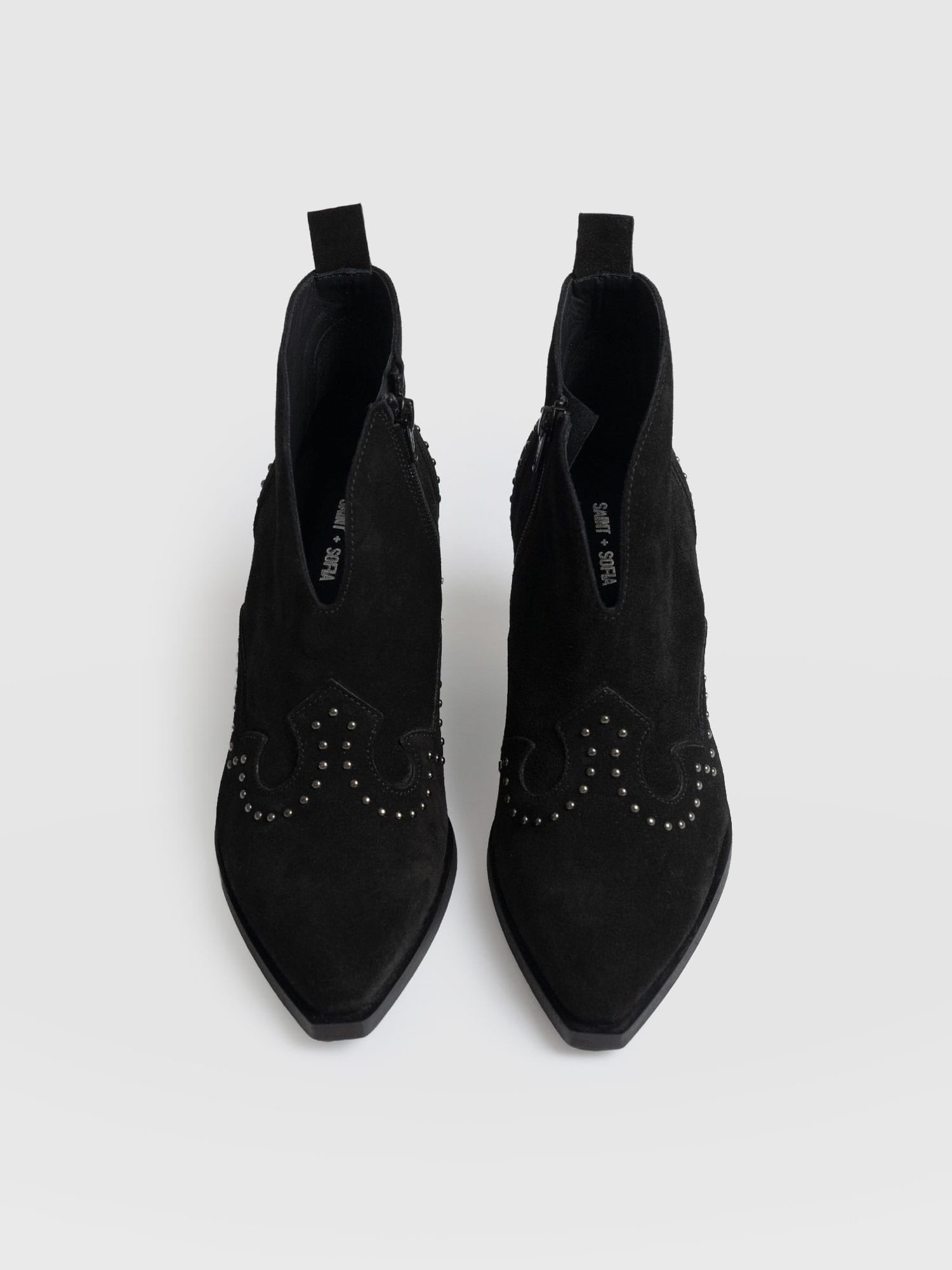 Dallas Studded Ankle Boot - Black