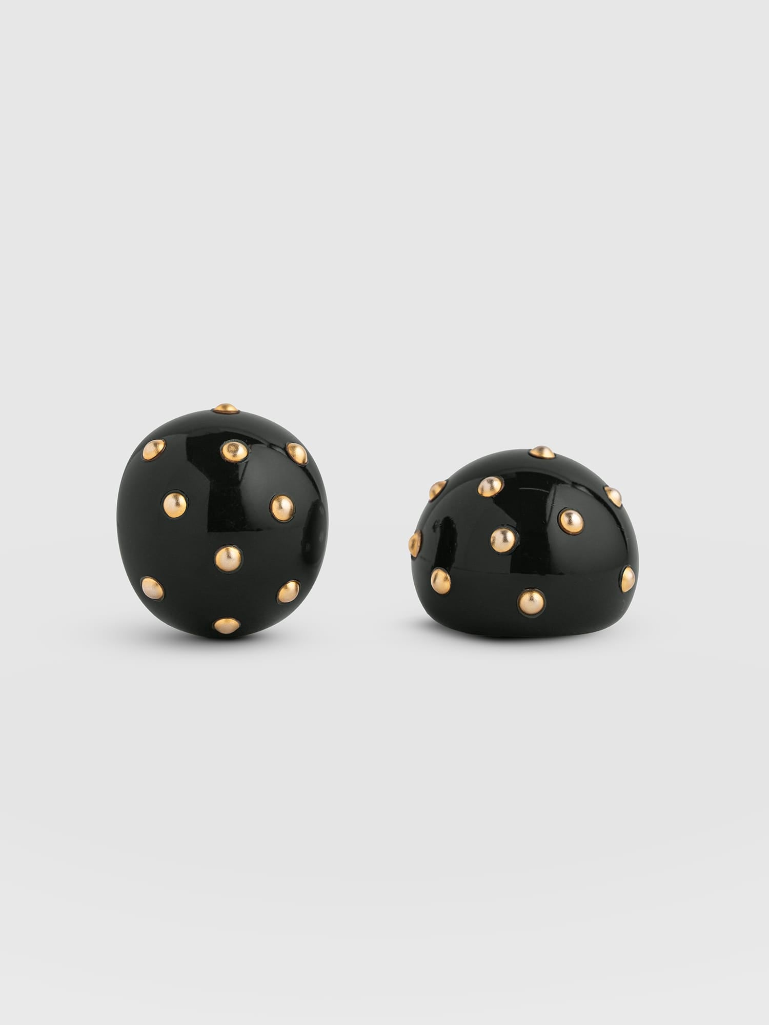 Diamante Stud Earrings - Dark Green/Gold - Women's Jewellers | Saint and Sofia® UK