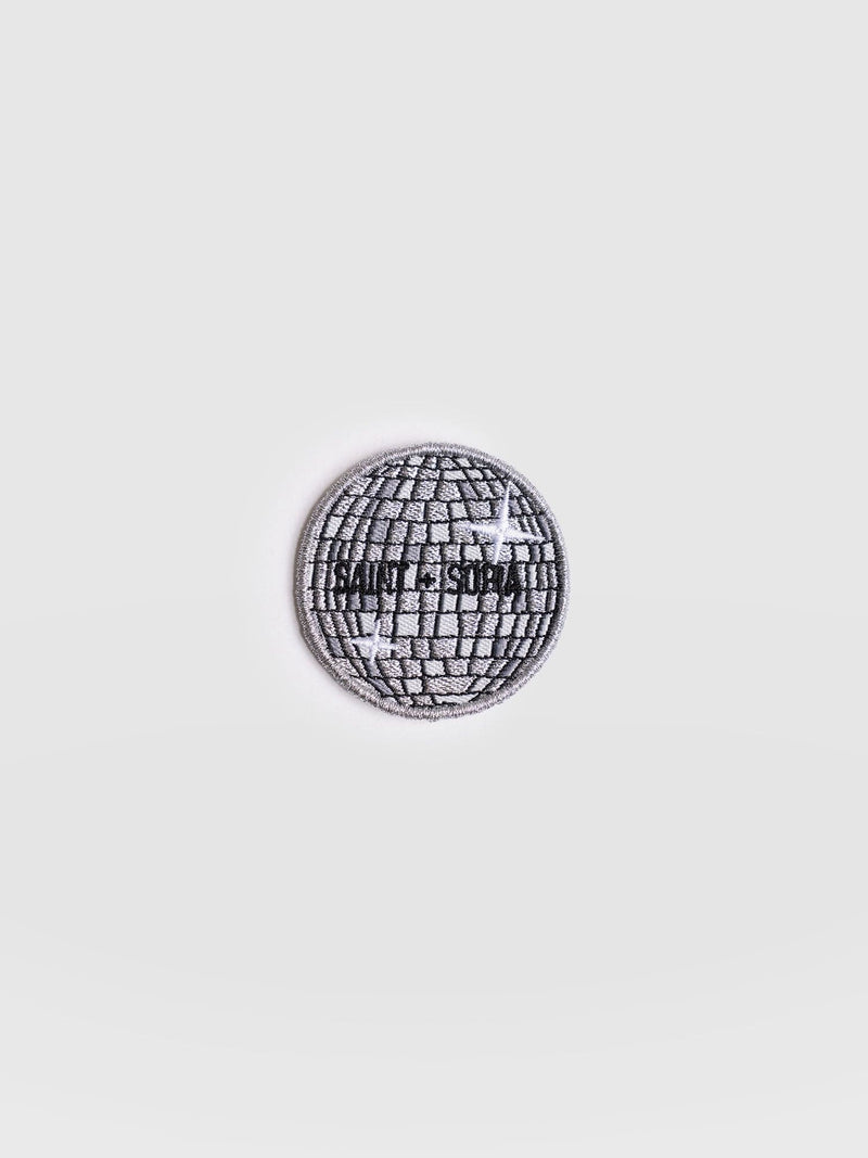 Disco Ball Sticker Badge - Grey - Women's Accessories | Saint + Sofia® UK