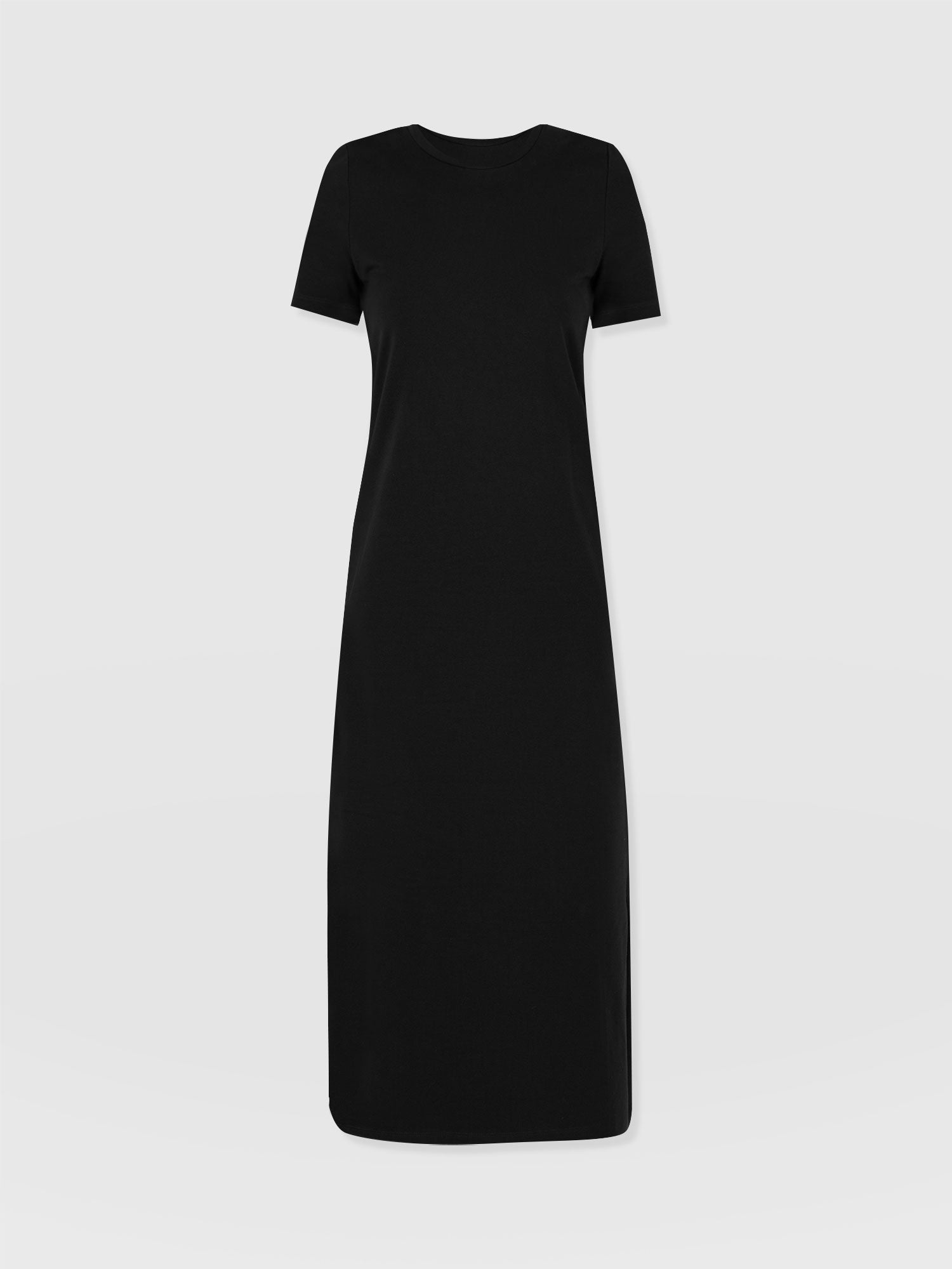 Easy T-Shirt Midi Dress - Black - Women's Dresss | Saint + Sofia® UK