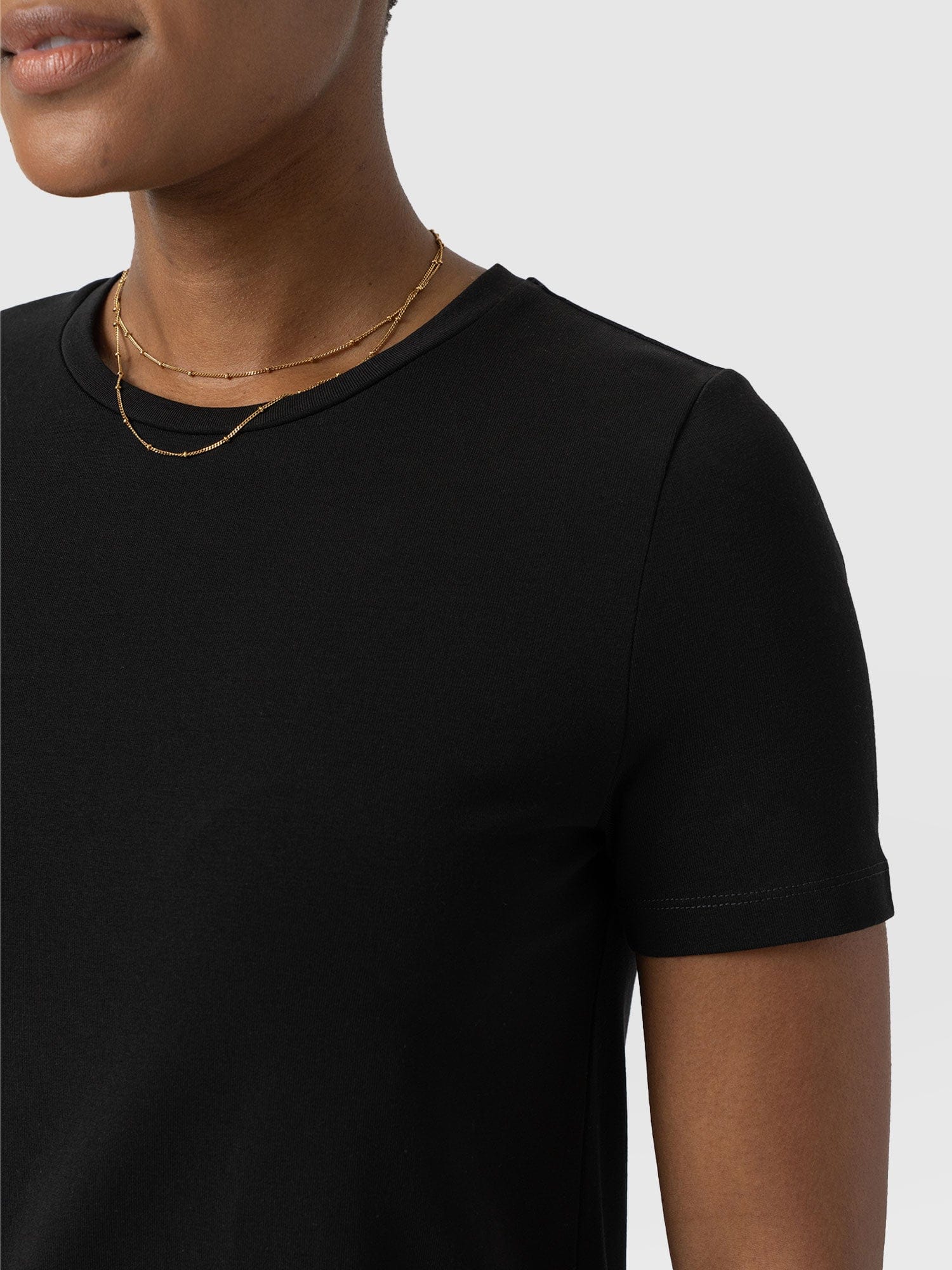 Easy T-Shirt Midi Dress - Black - Women's Dresss | Saint + Sofia® UK
