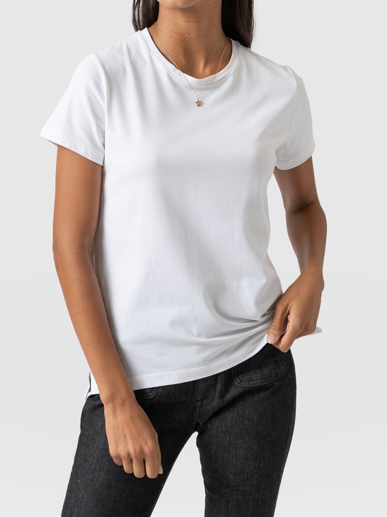 Easy Tee White - Women's T-Shirts | Saint + Sofia® UK
