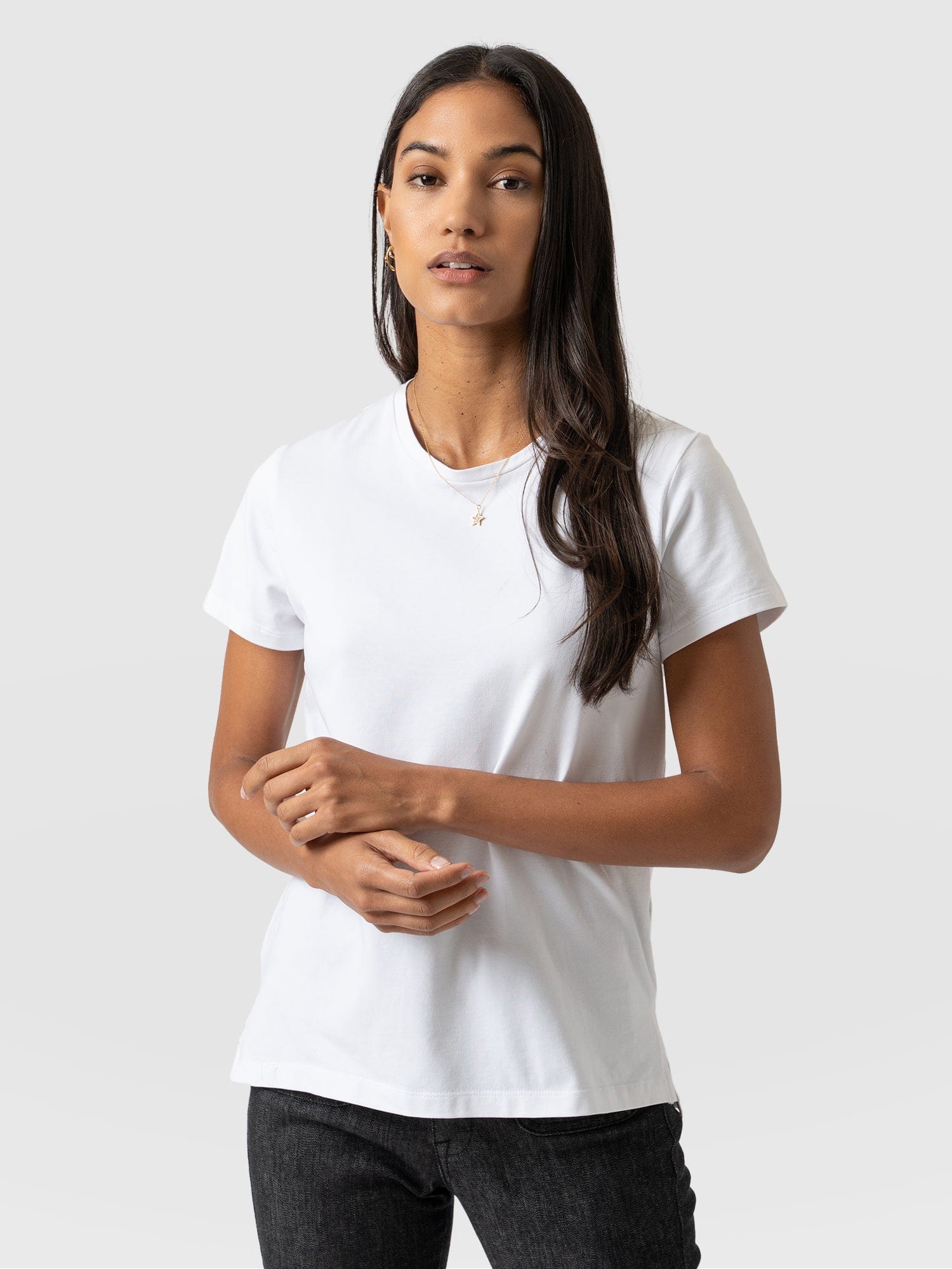 Easy Tee White - Women's T-Shirts | Saint + Sofia® UK