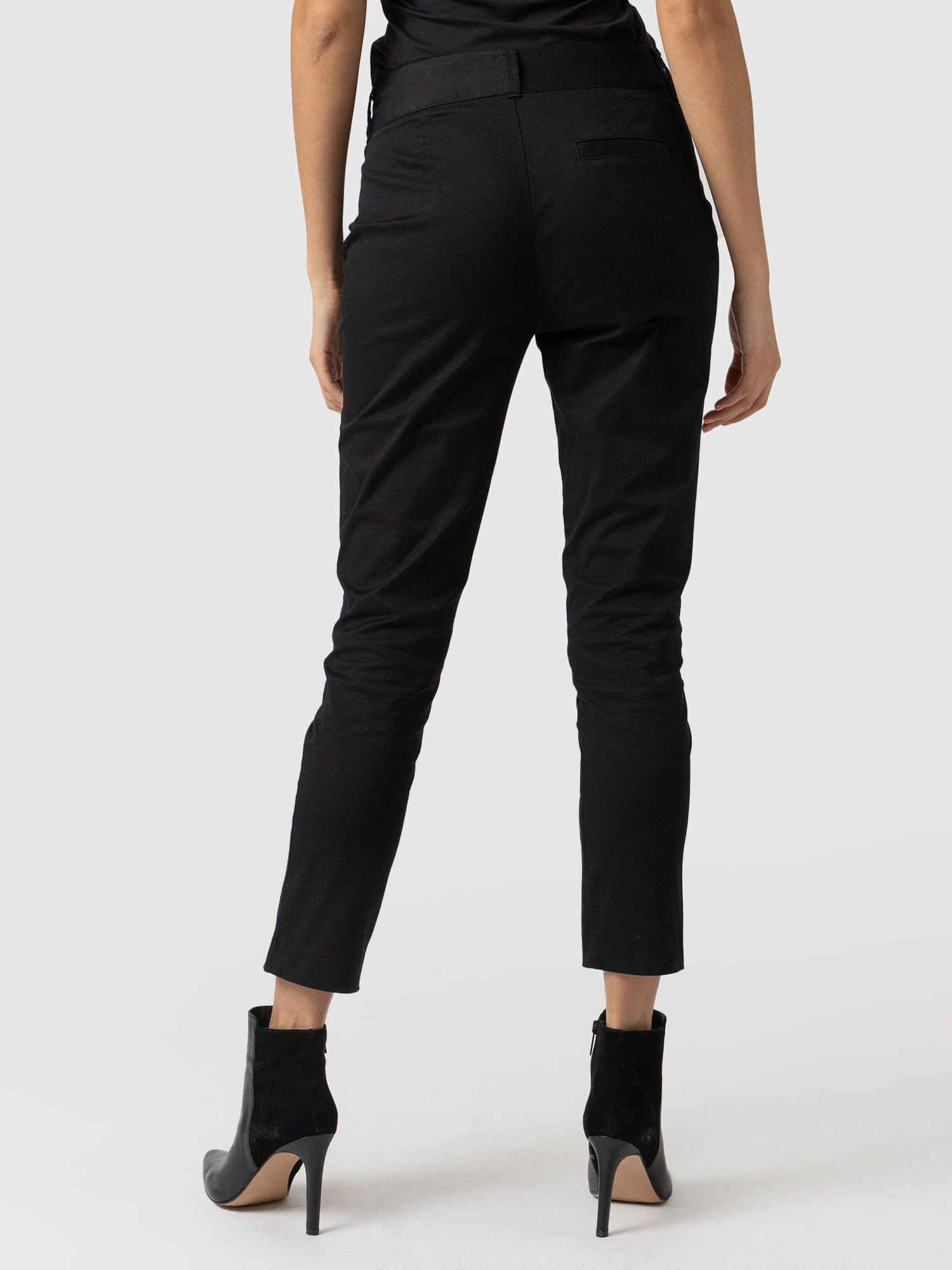 Eden Chino Black - Women's Trousers | Saint + Sofia® UK