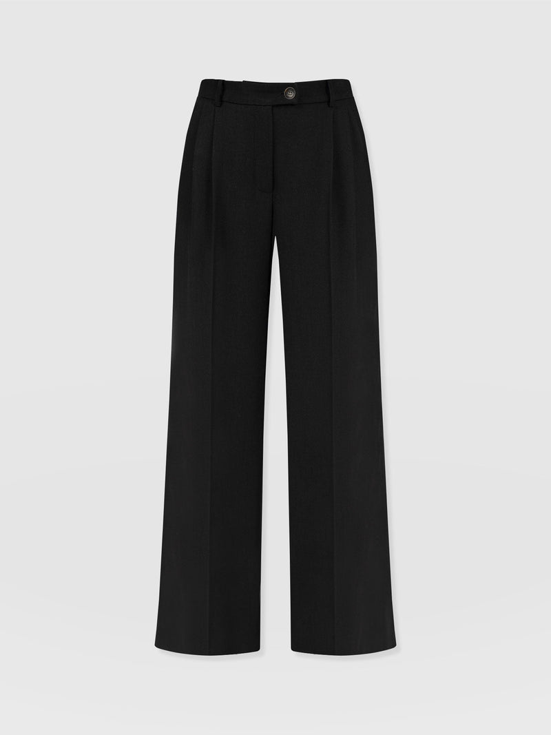 Argent Wide Leg Pant Black - Women's Trousers | Saint + Sofia® UK