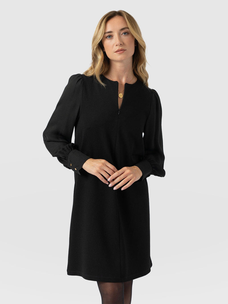 Esme Zip Up Dress Black - Women's Dresses | Saint + Sofia® UK
