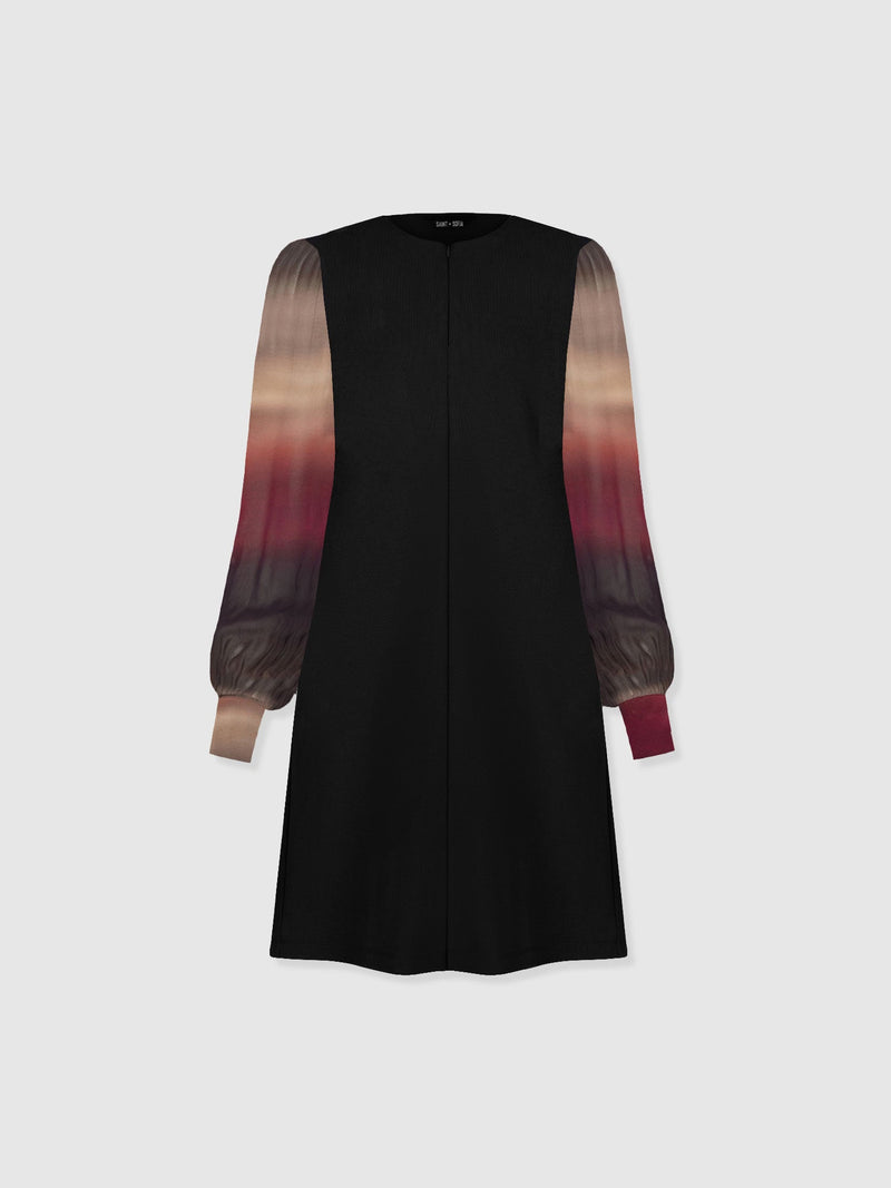 Esme Zip Up Dress - Purple Gradient