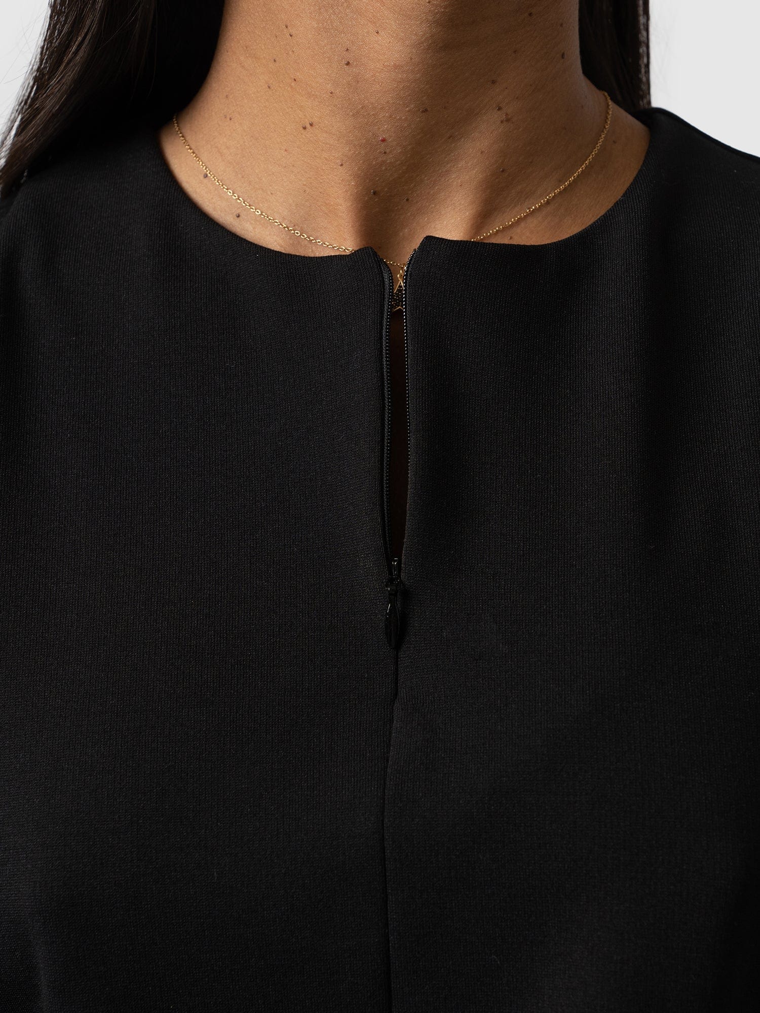 Esme Zip Up Top Black - Women's Tops | Saint + Sofia® UK