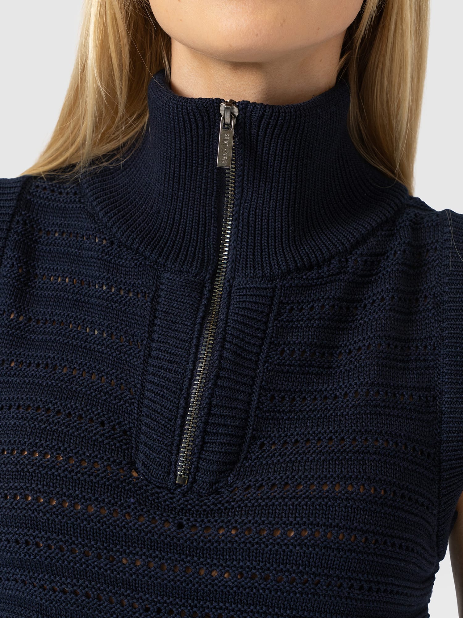 Ester Sleeveless Knit - Navy