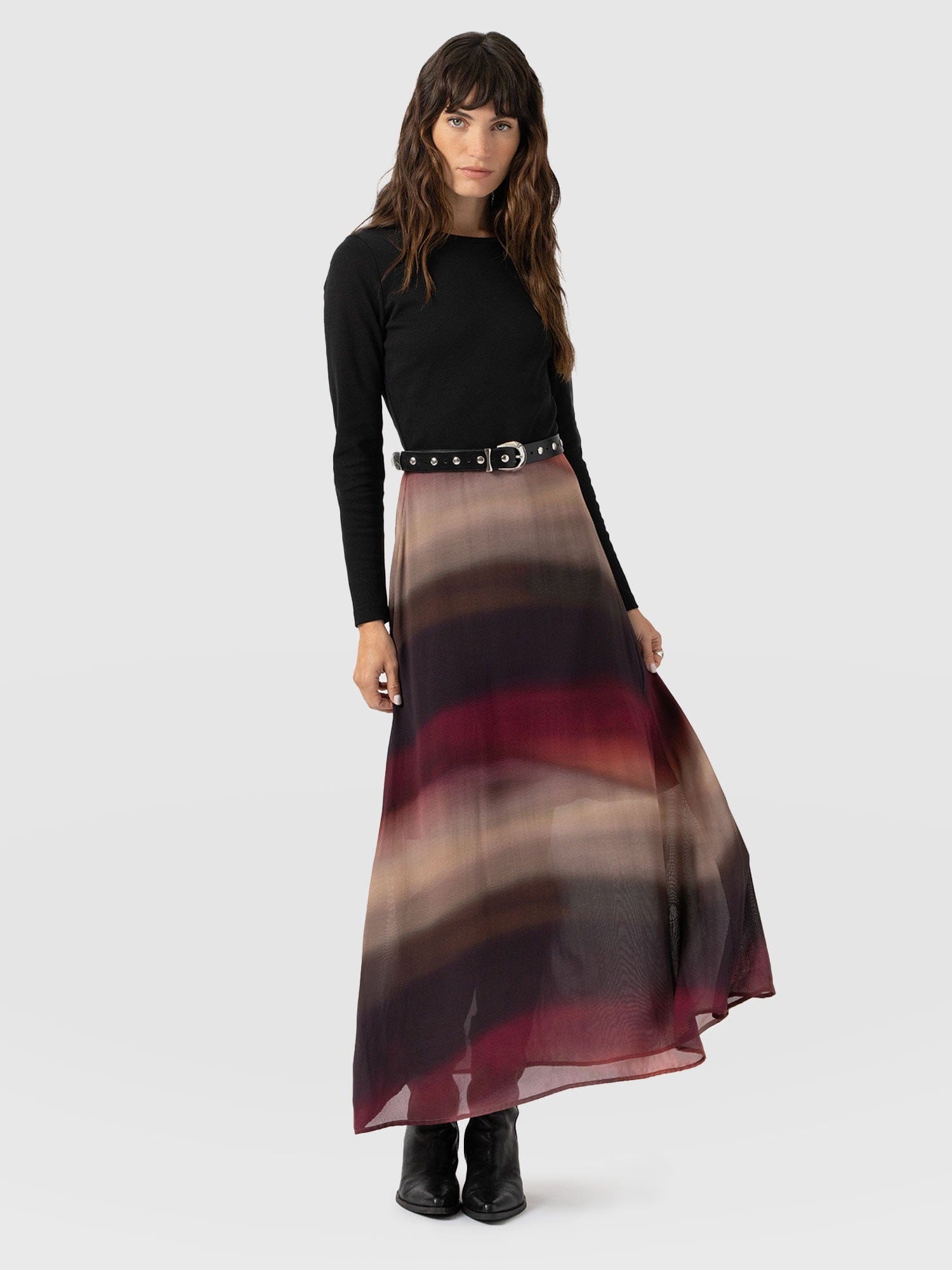 Etta Contrast Dress - Purple Gradient - Women's Dresses | Saint + Sofia® UK