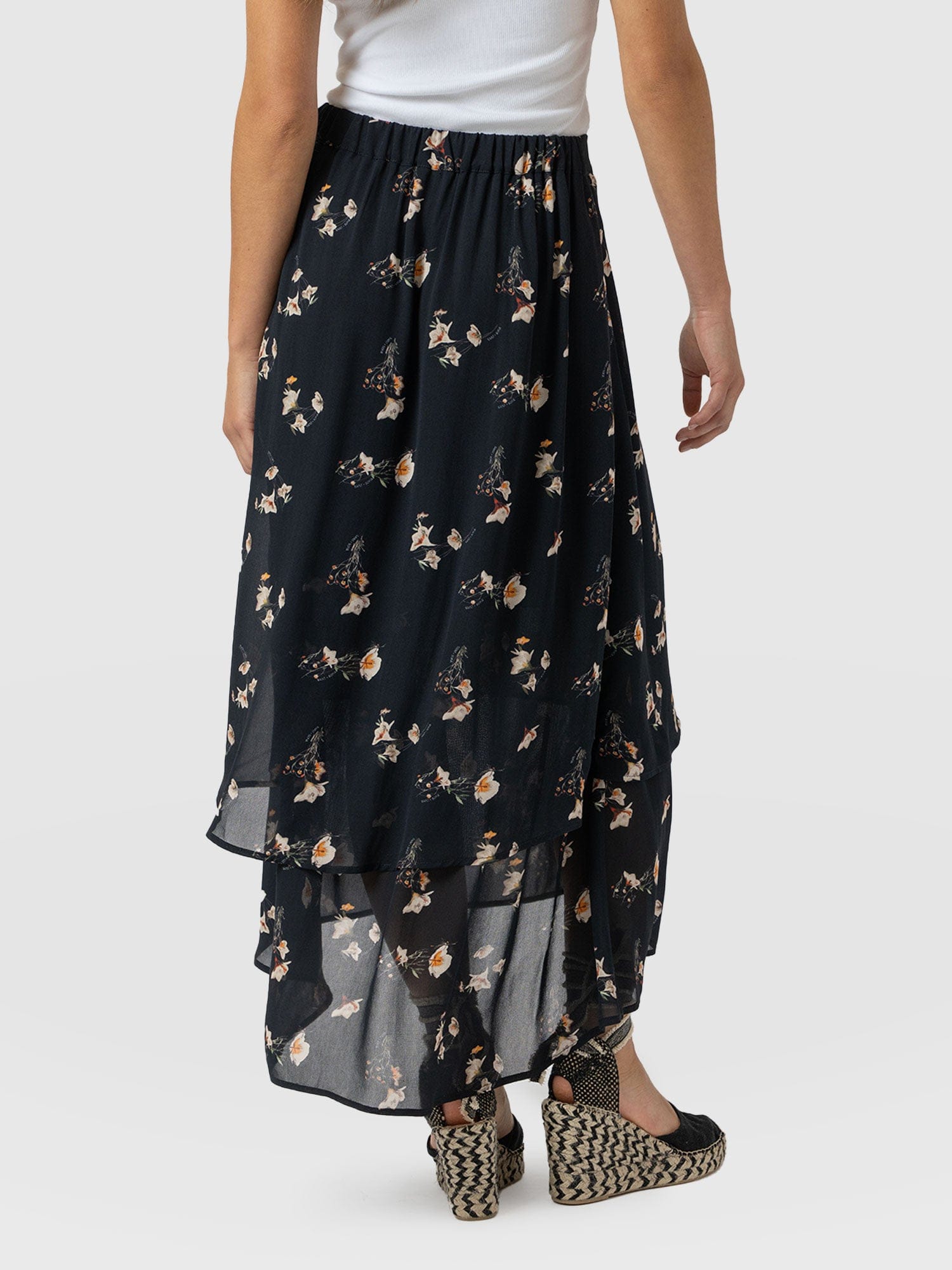 Etta Layered Skirt - Lily Gardens - Women's Skirts | Saint + Sofia® UK