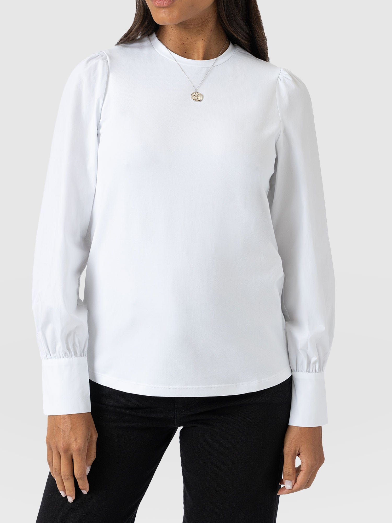 Eva Mockable Top White - Women's Tops | Saint + Sofia® UK