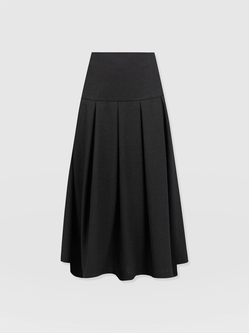 Everly Pleated Skirt - Black