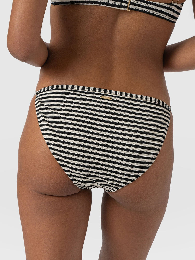 Faye Adjustable Bikini Bottom - Stripe - Women's Swimwear | Saint + Sofia® UK