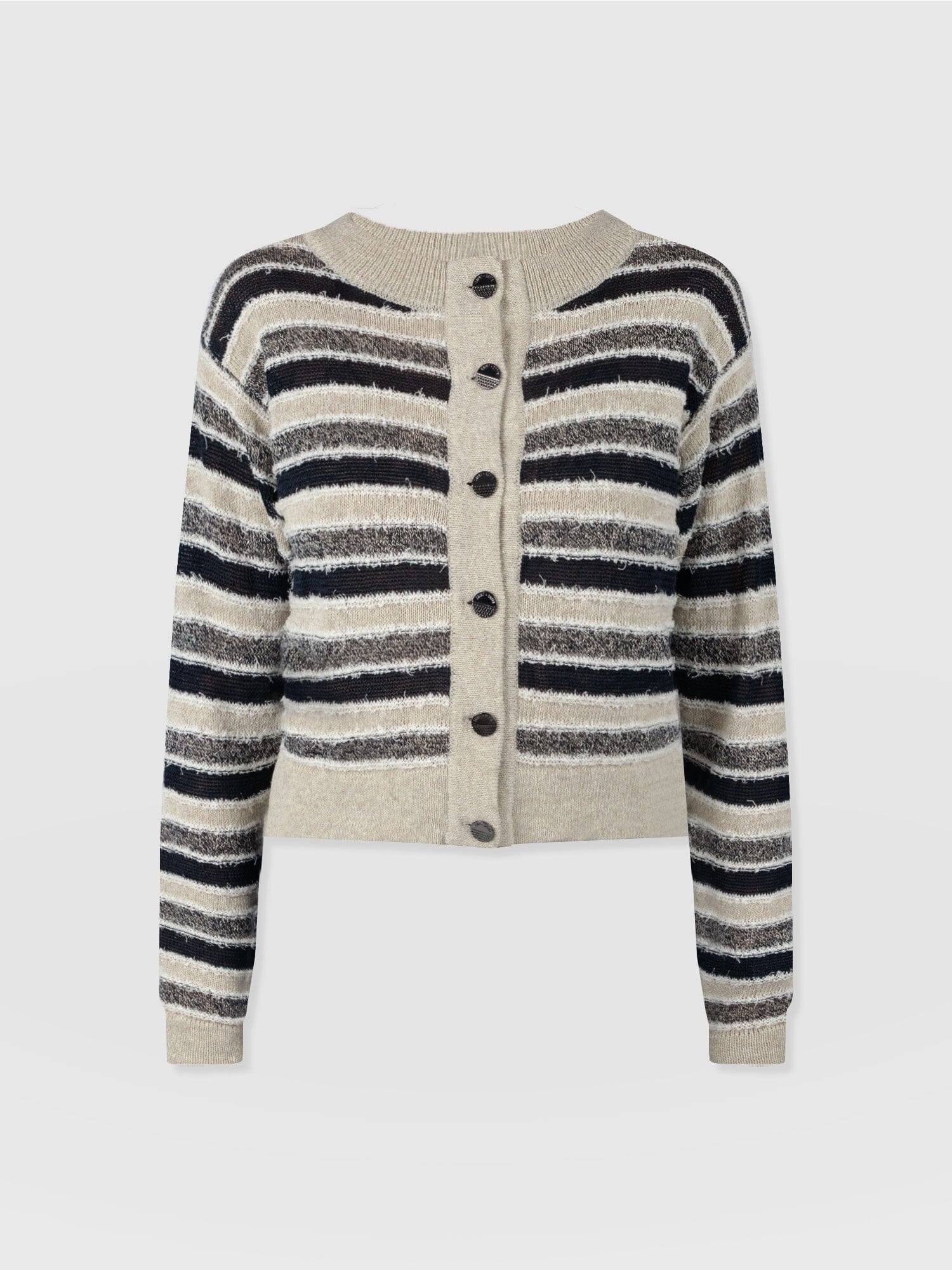 Fearne Knit Cardigan - Blue Stripe