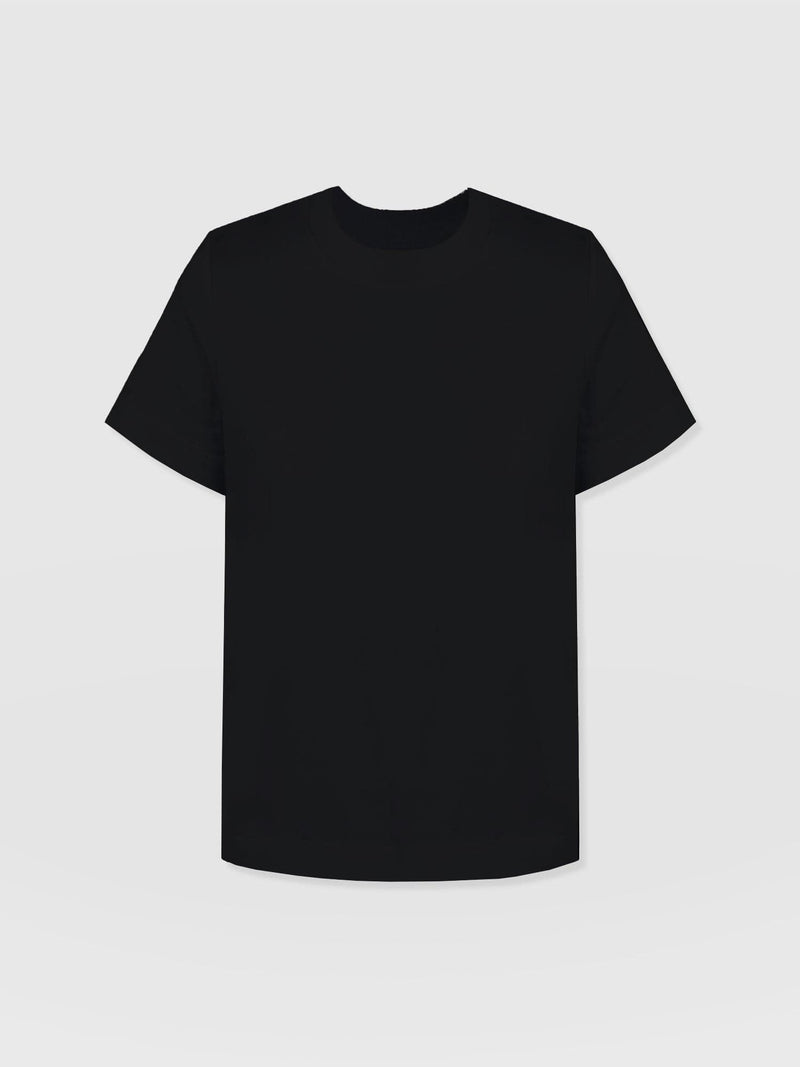 Finsbury Crew Neck Tee - Black - Women's T-shirts | Saint + Sofia® UK