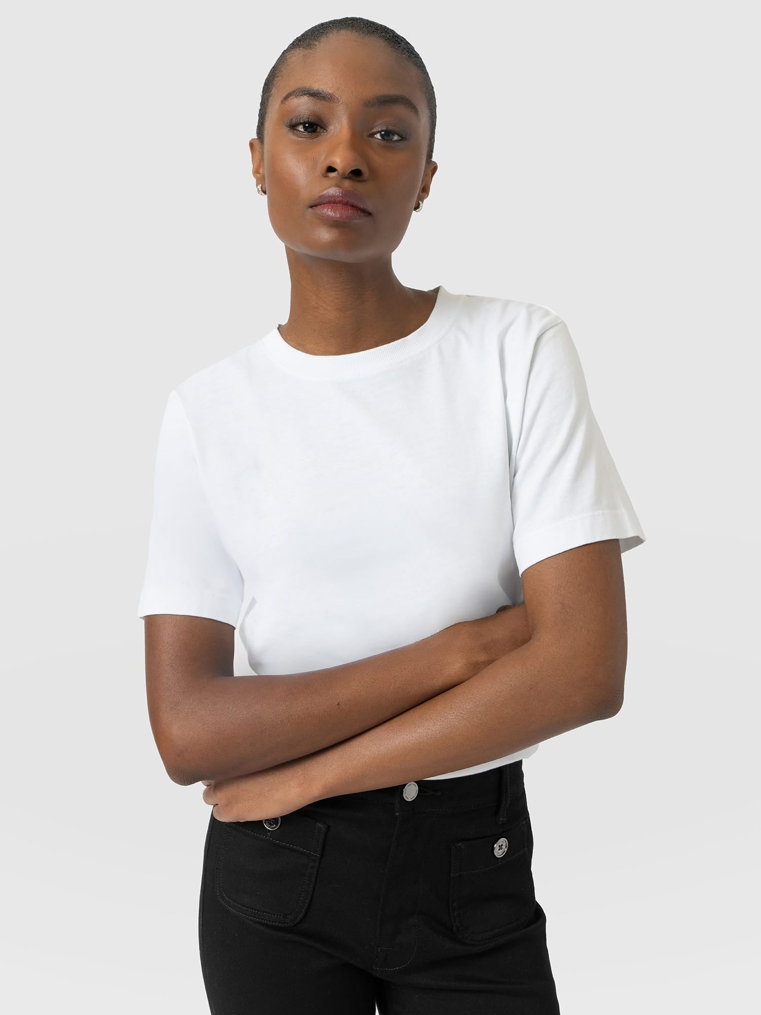 Finsbury Crew Neck Tee - White
