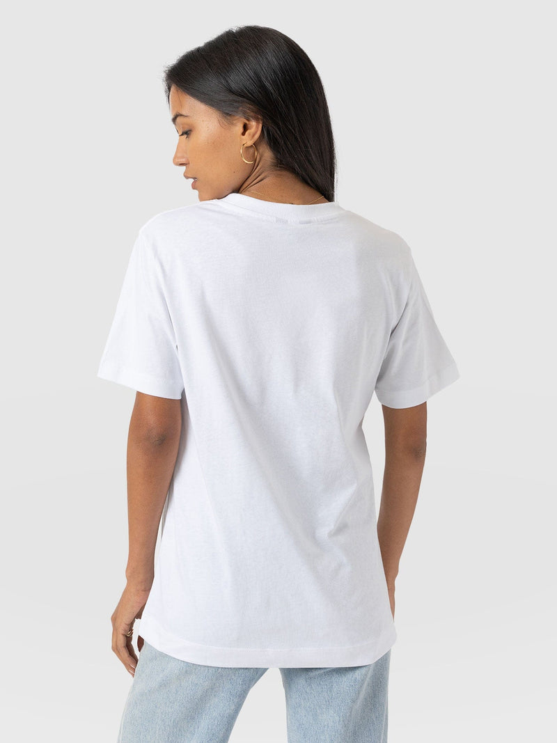 Finsbury Crew Neck Tee White - Women's T-Shirts | Saint + Sofia® UK