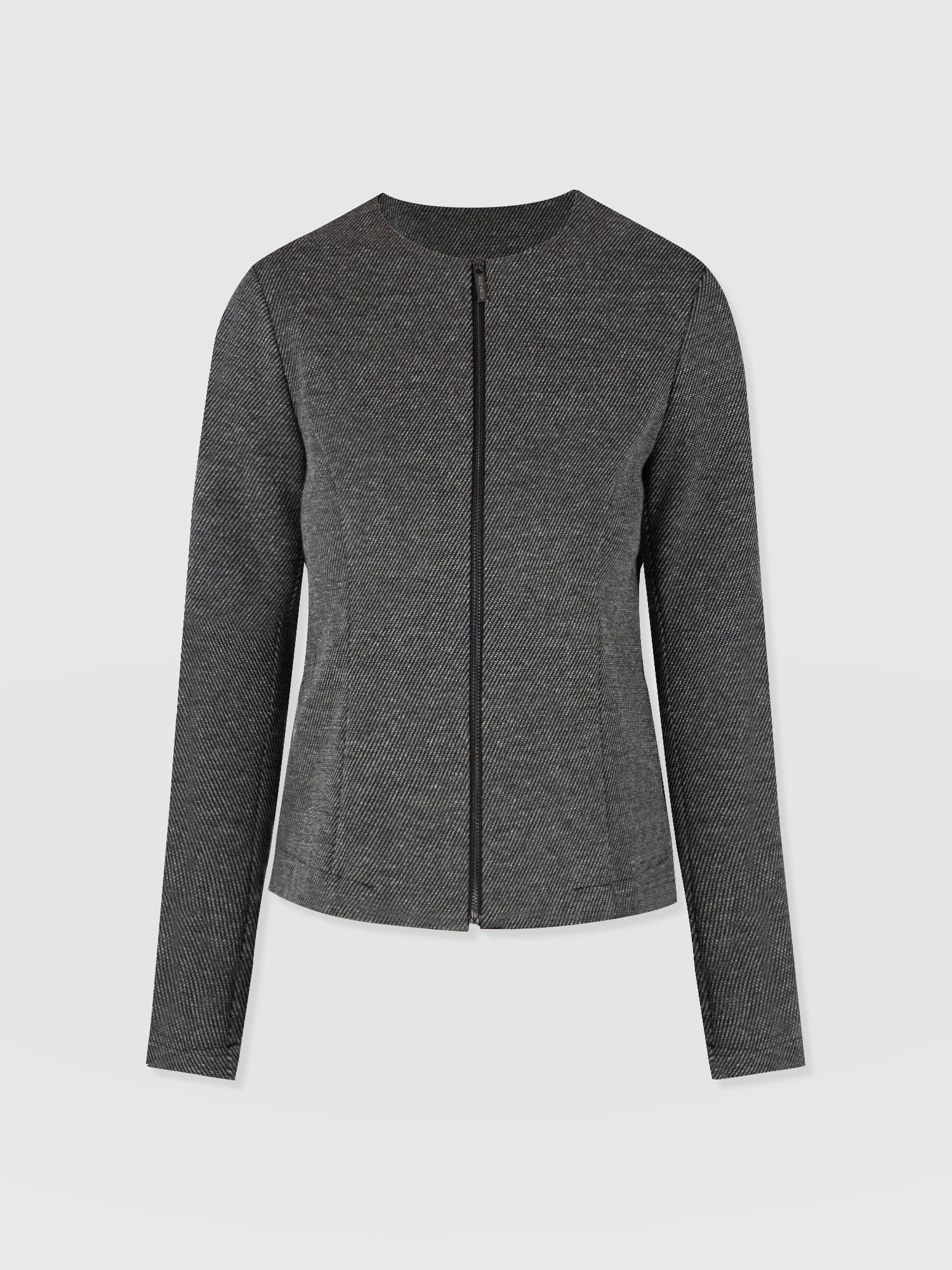 Florence Jacket - Grey Twill - Women's Jackets | Saint + Sofia® UK