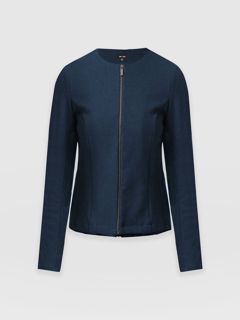 Florence Jacket - Navy - Women's Jackets | Saint + Sofia® UK