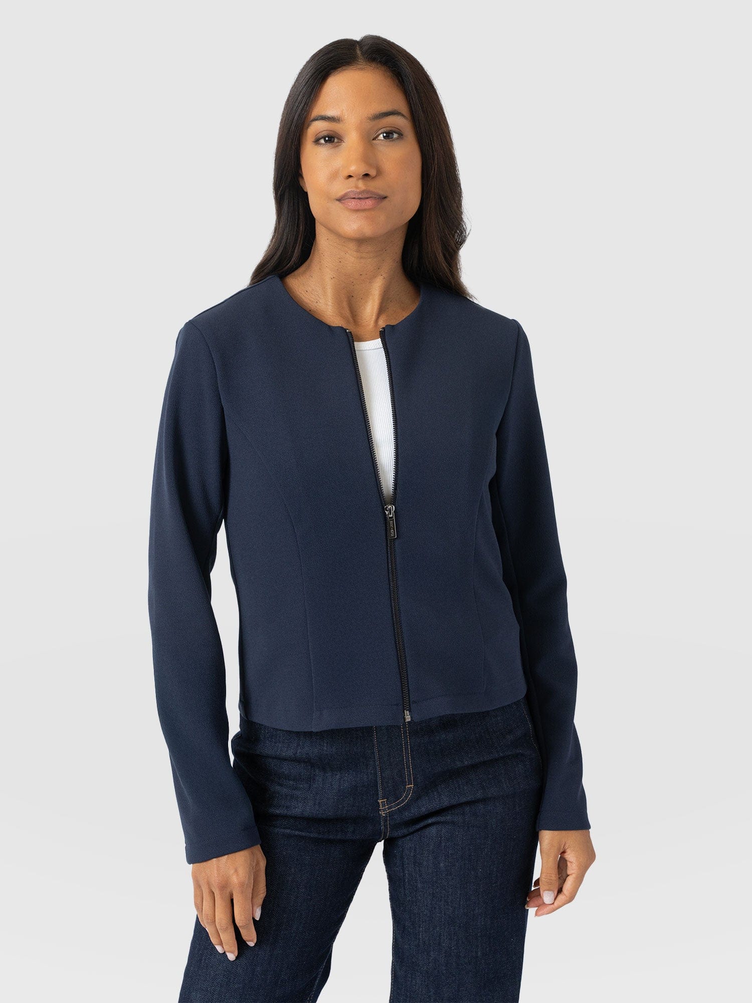 Florence Jacket - Navy - Women's Jackets | Saint + Sofia® UK