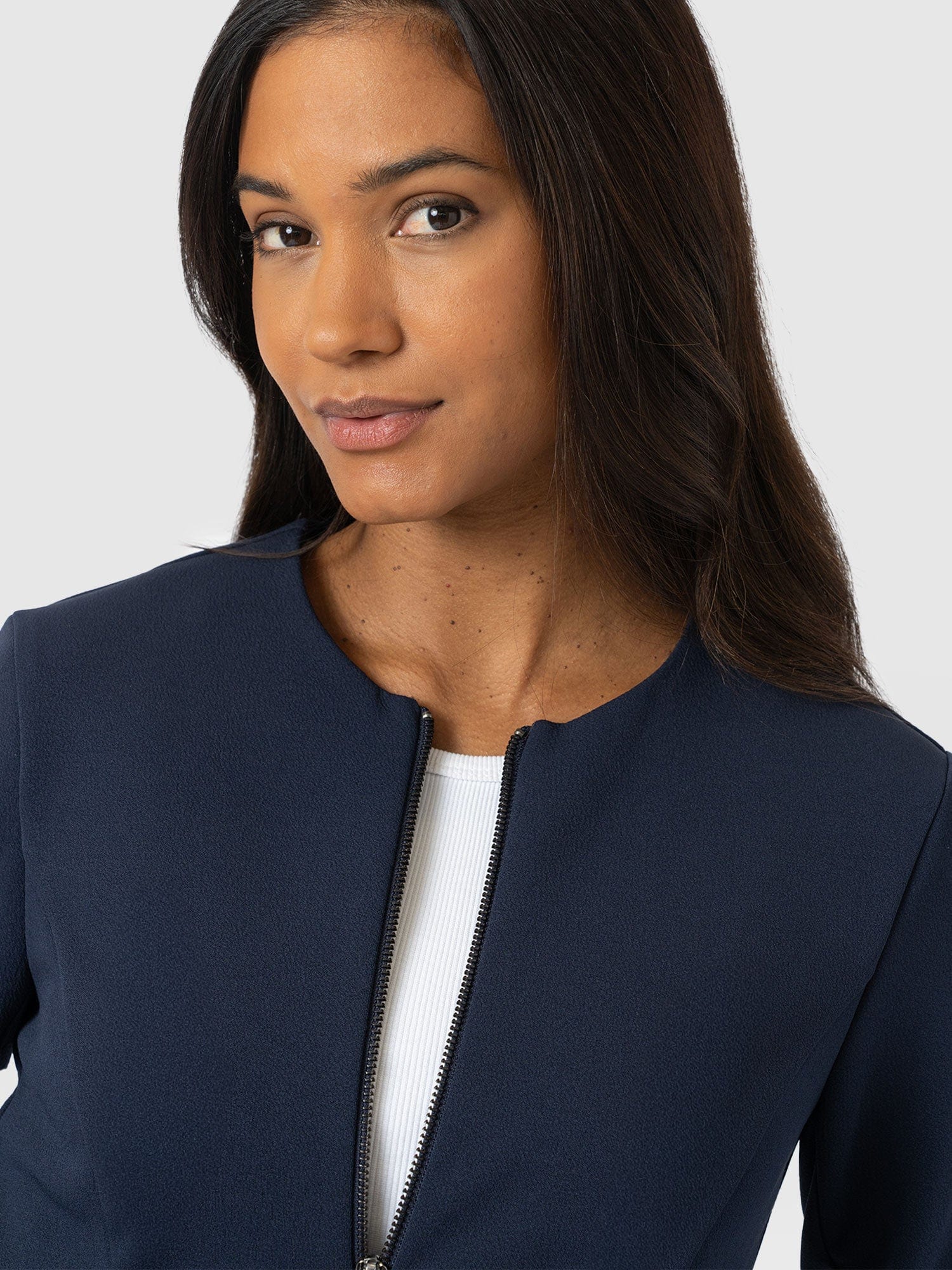 Florence Jacket - Navy - Women's Jackets | Saint + Sofia® UK