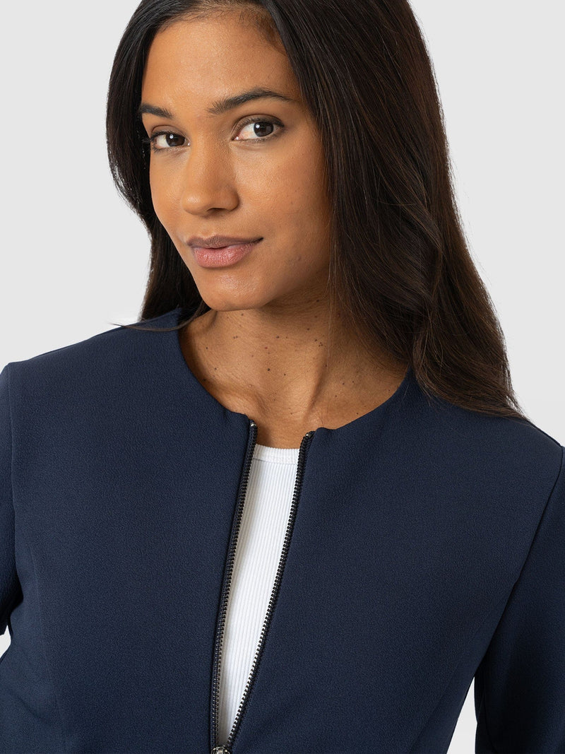 Florence Jacket - Navy - Women's Jackets | Saint + Sofia® UK
