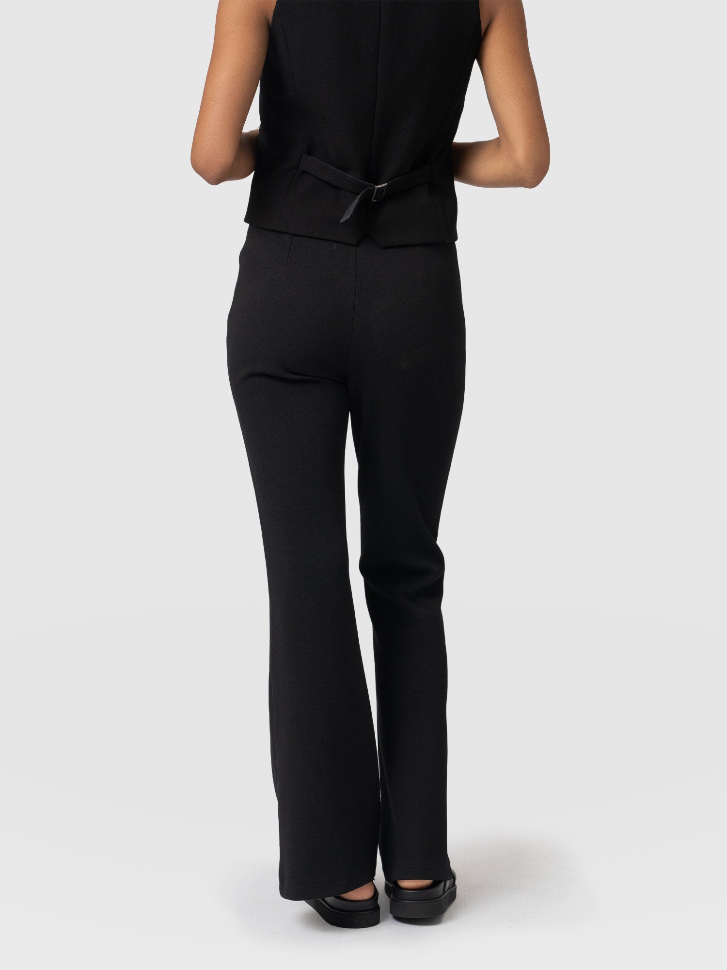 Freya Flared Trouser Black - Women's Trousers | Saint + Sofia® UK